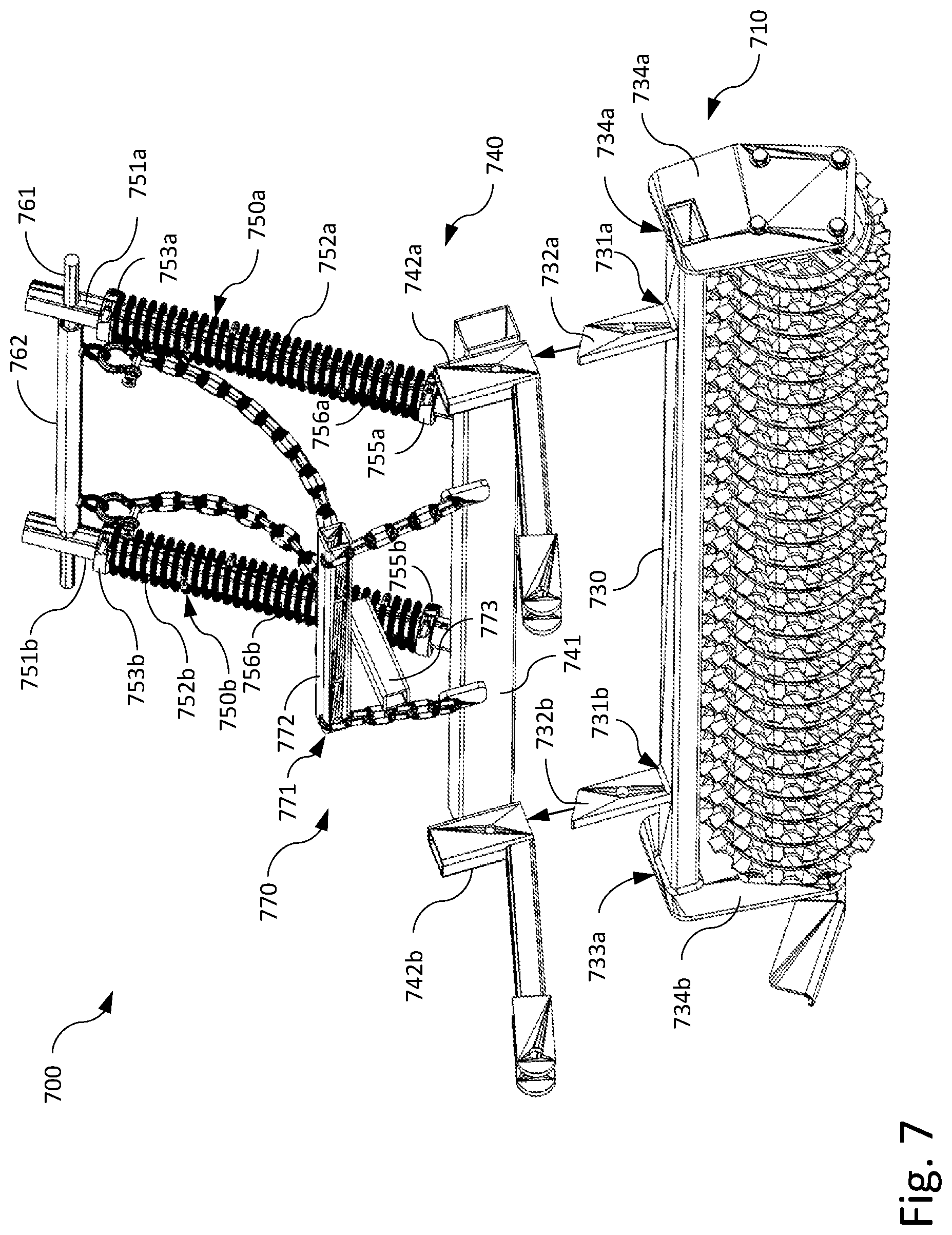 Patent US11770989 Figure 9 – Tow-behind roller tool apparatuses, systems and methods
