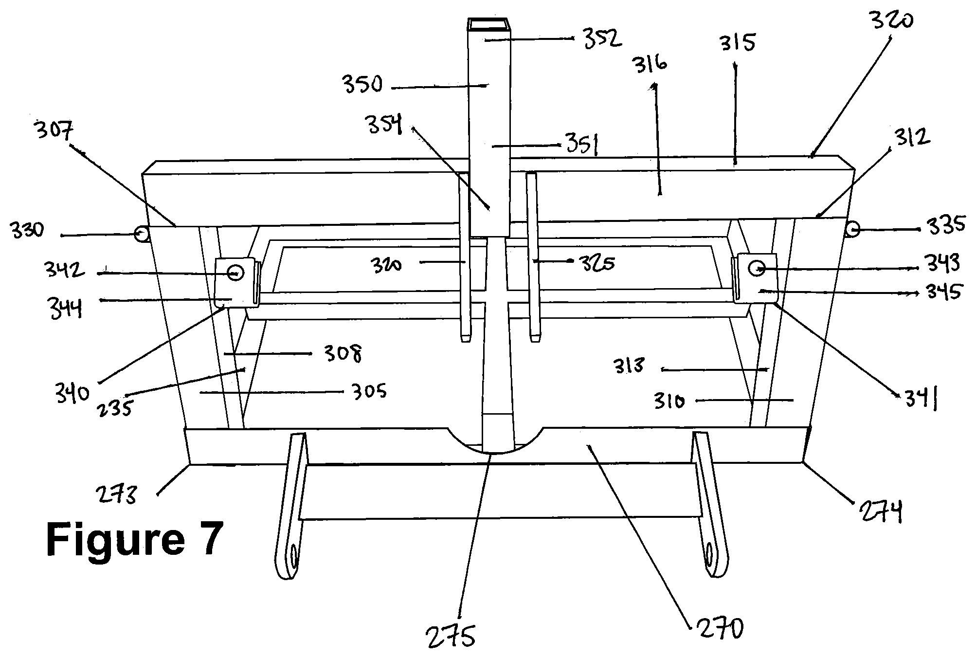 Patent US11770990 Figure 7 – Apparatus for combining planting implements