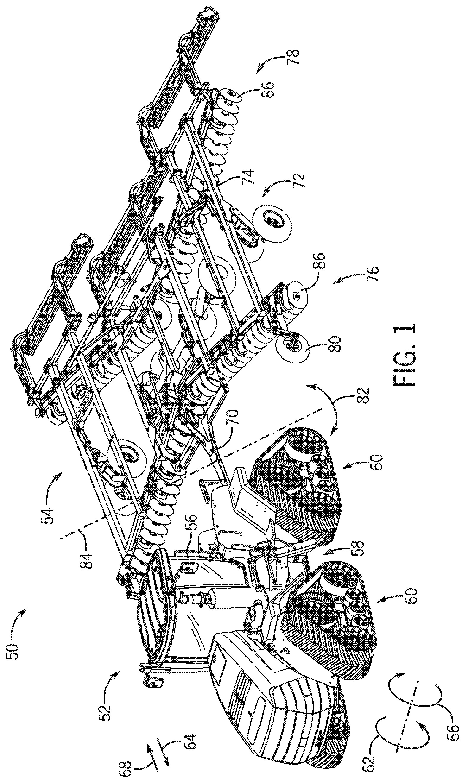 Patent US11770992 Figure 1 – Position monitoring for agricultural system