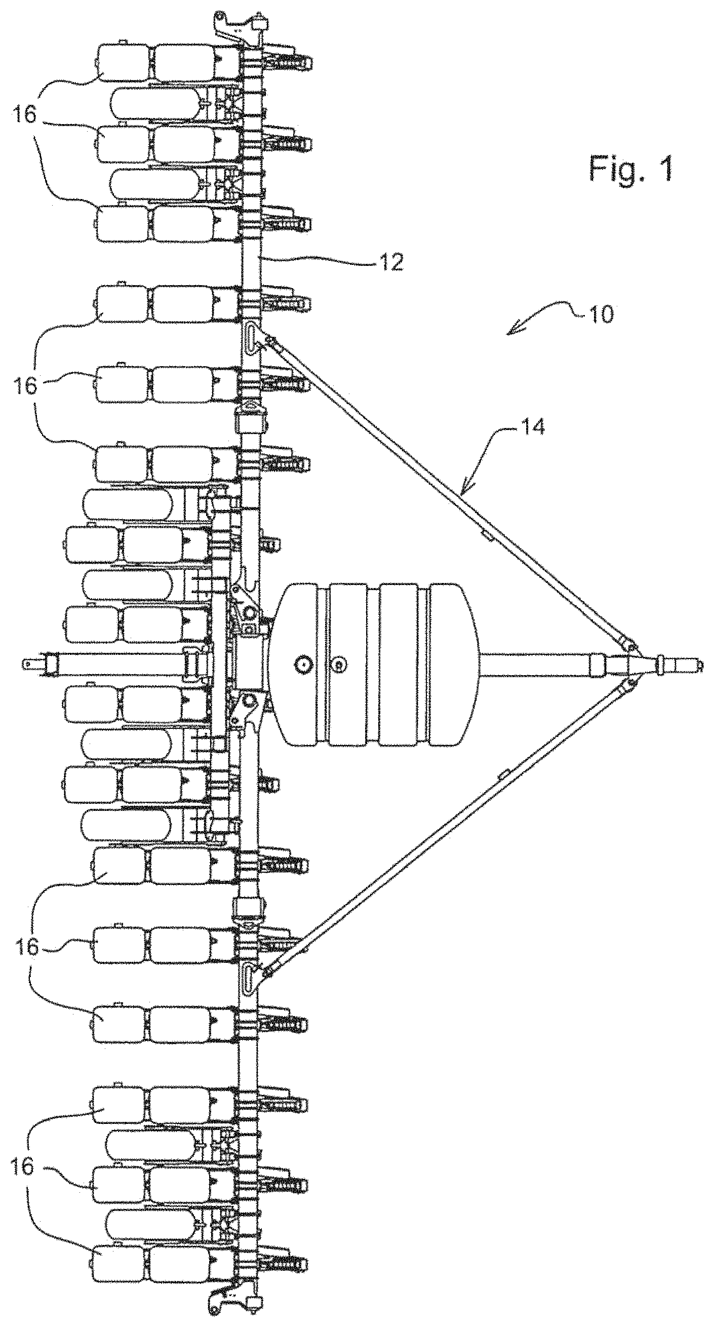 Patent US11770994 Figure 1 – Seeding machine with seed delivery system