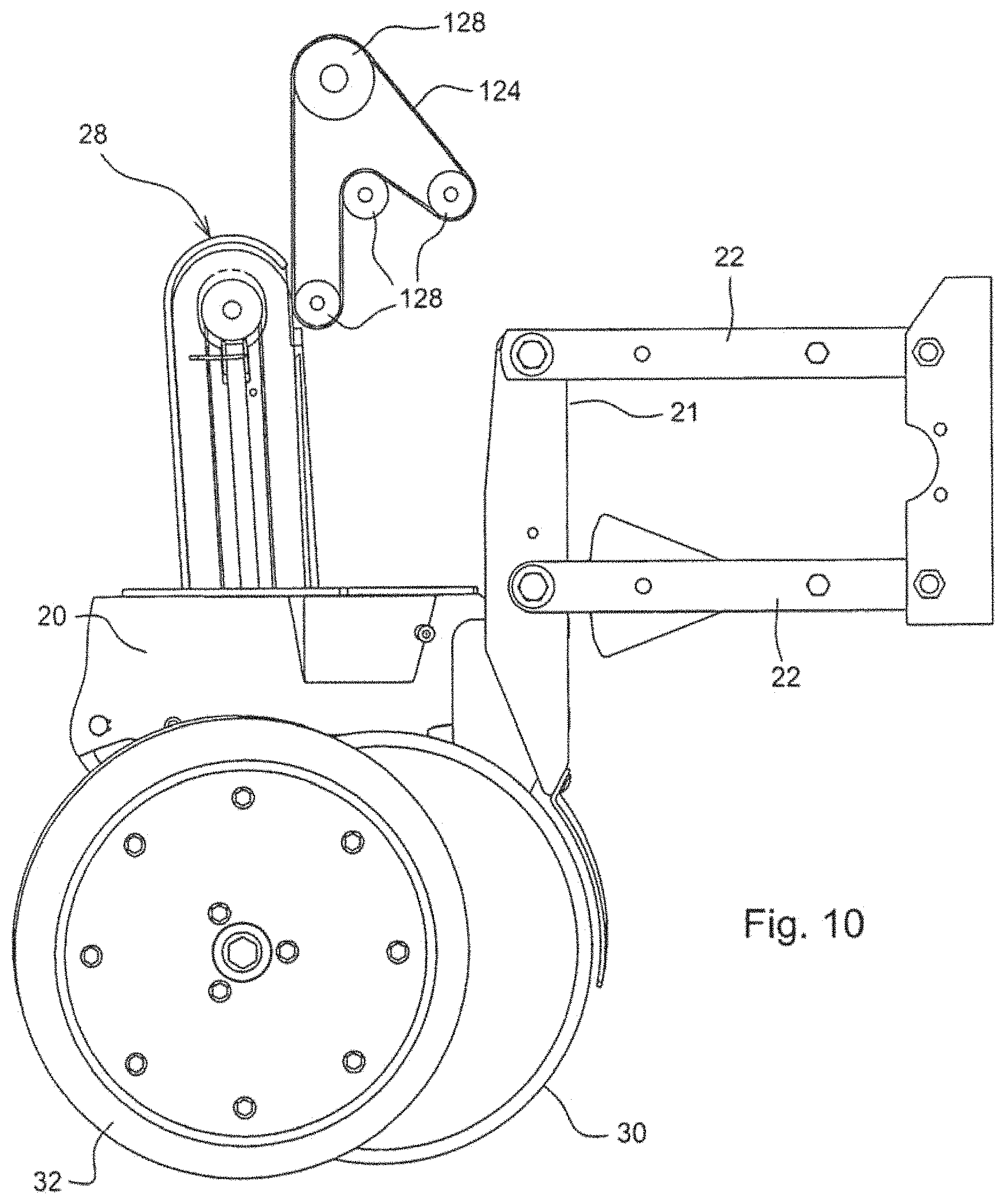 Patent US11770994 Figure 9 – Seeding machine with seed delivery system