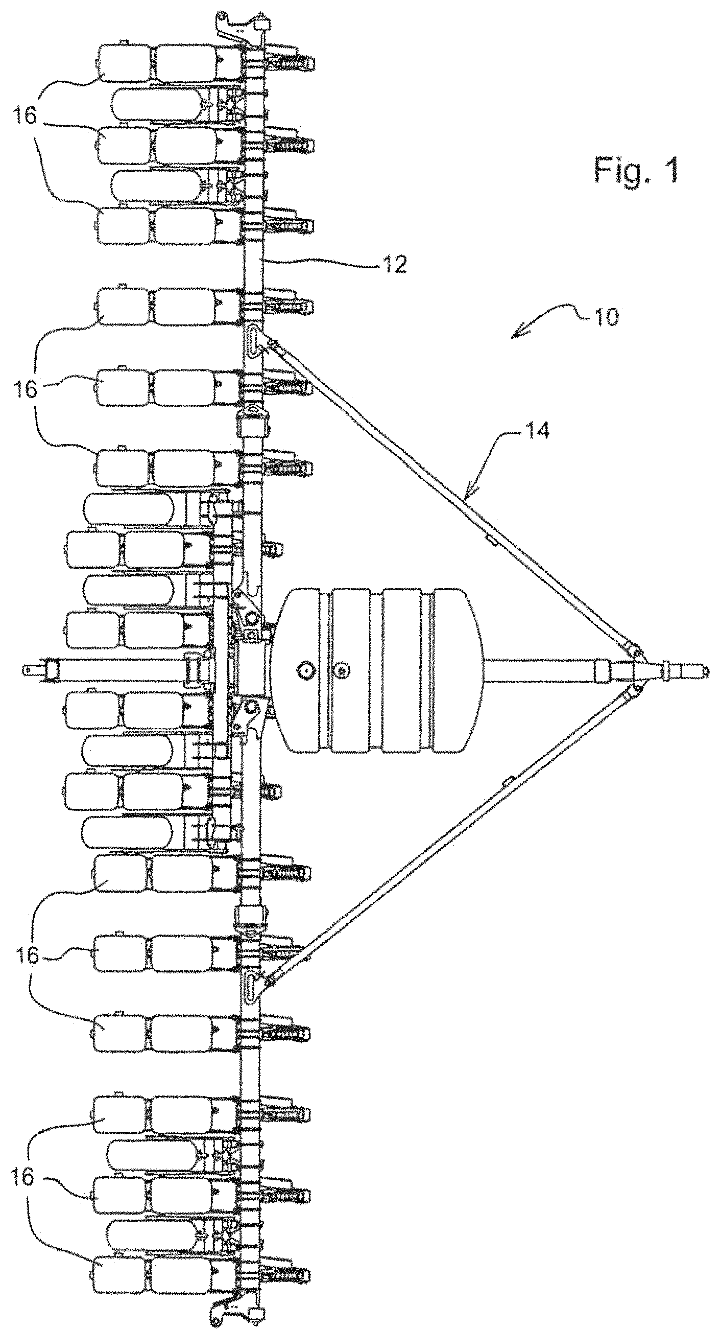 Patent US11770995 Figure 1 – Seeding machine with seed delivery system