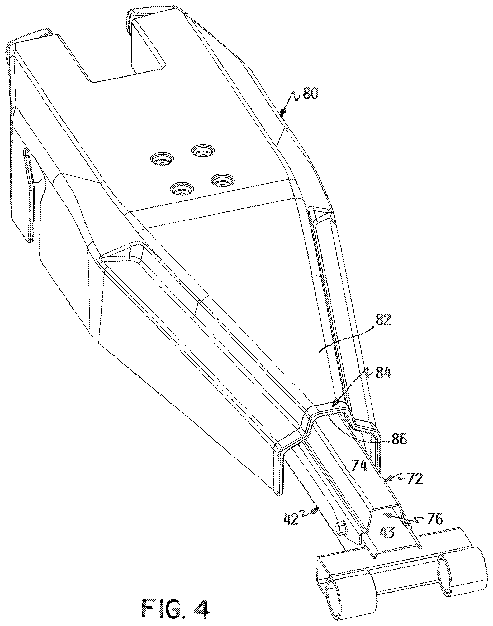 Patent US11771000 Figure 4 – Walk reel mower with common mount