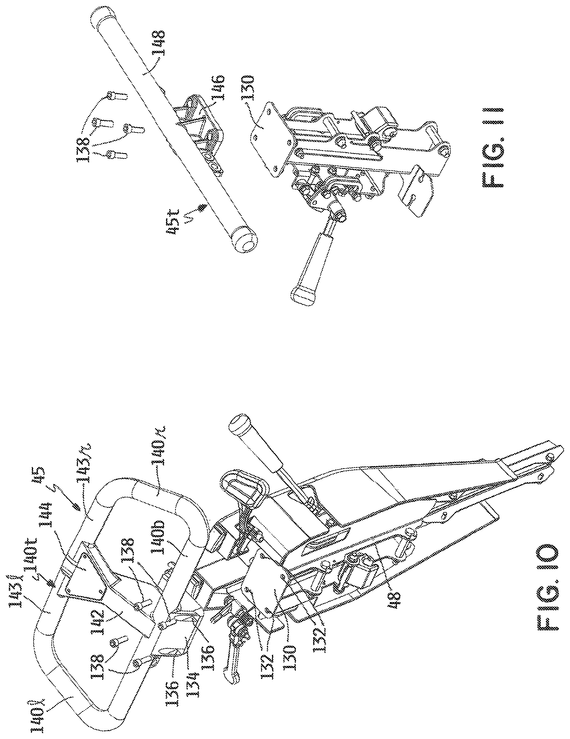 Patent US11771000 Figure 9 – Walk reel mower with common mount