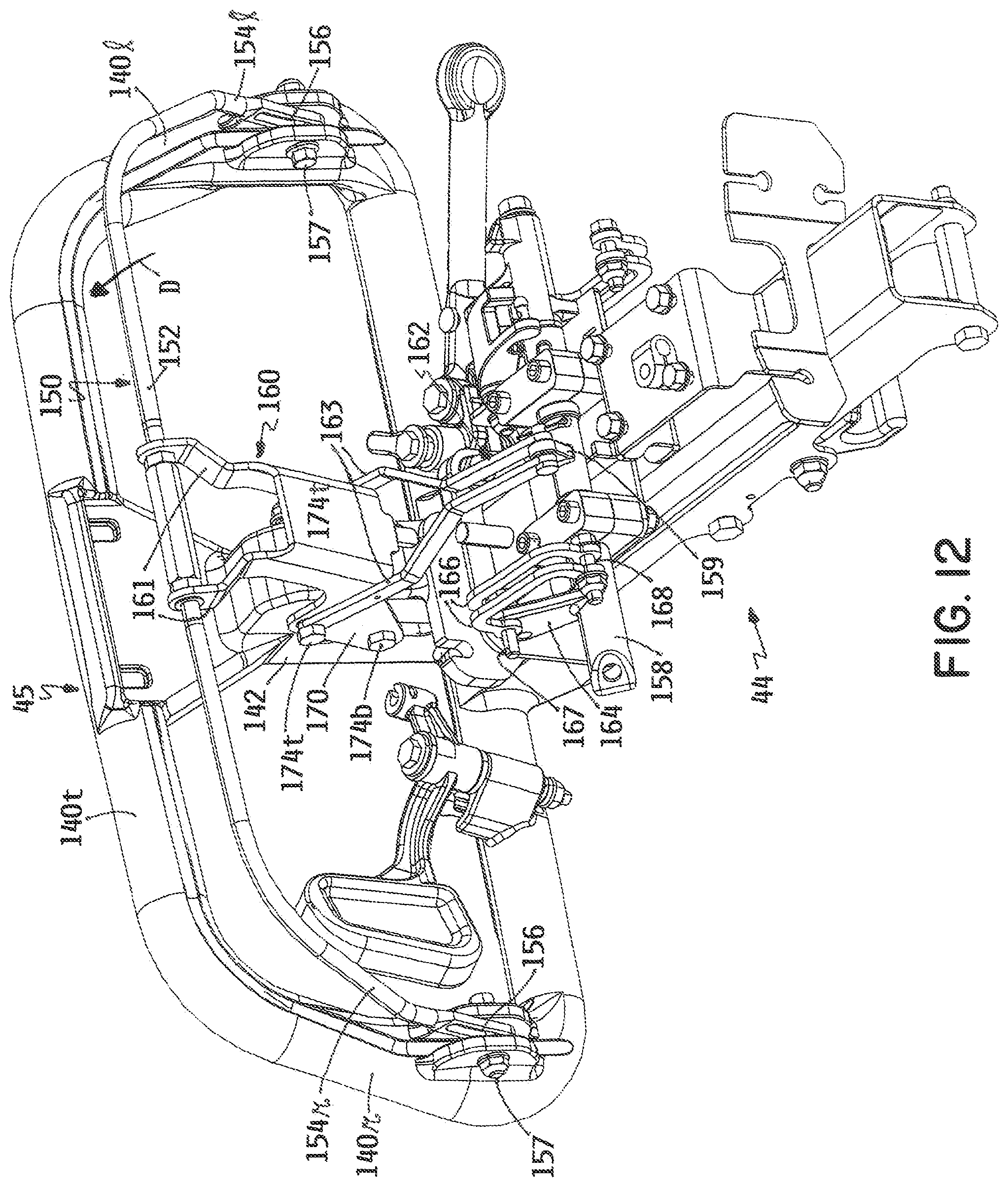 Patent US11771000 Figure 10 – Walk reel mower with common mount