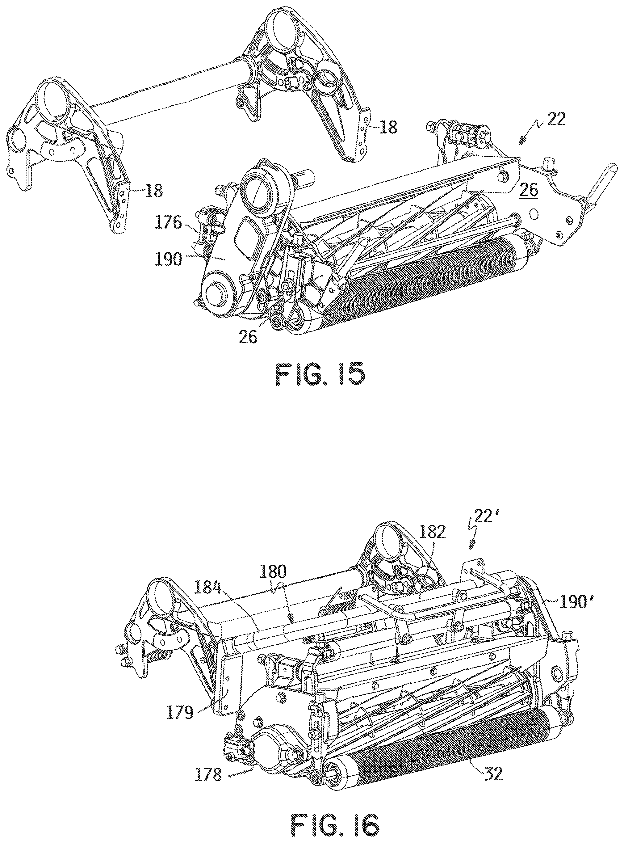 Patent US11771000 Figure 12 – Walk reel mower with common mount