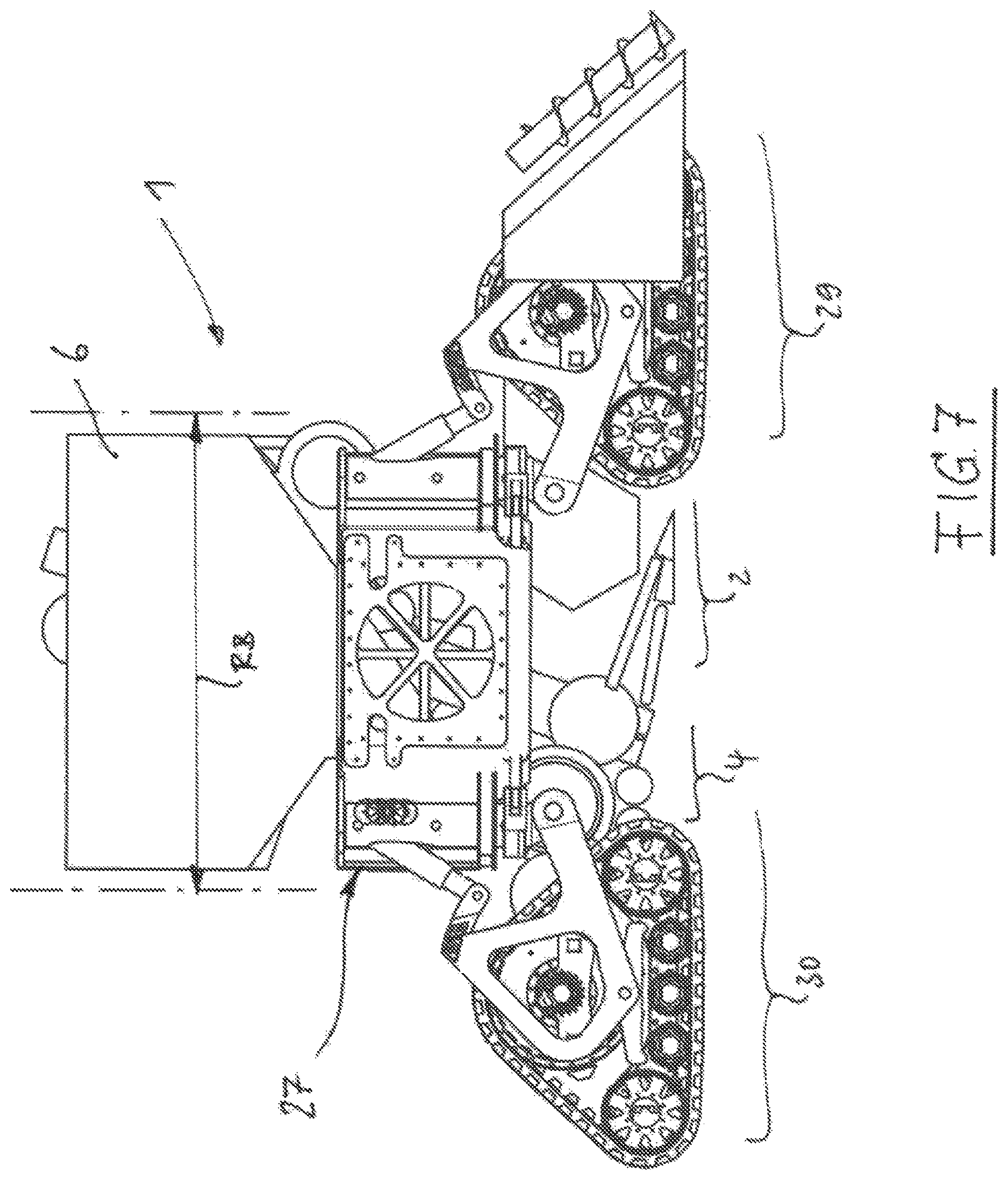 Patent US11771001 Figure 7 – Method for harvesting grain crops, and apparatus, provided therefor, for a harvester