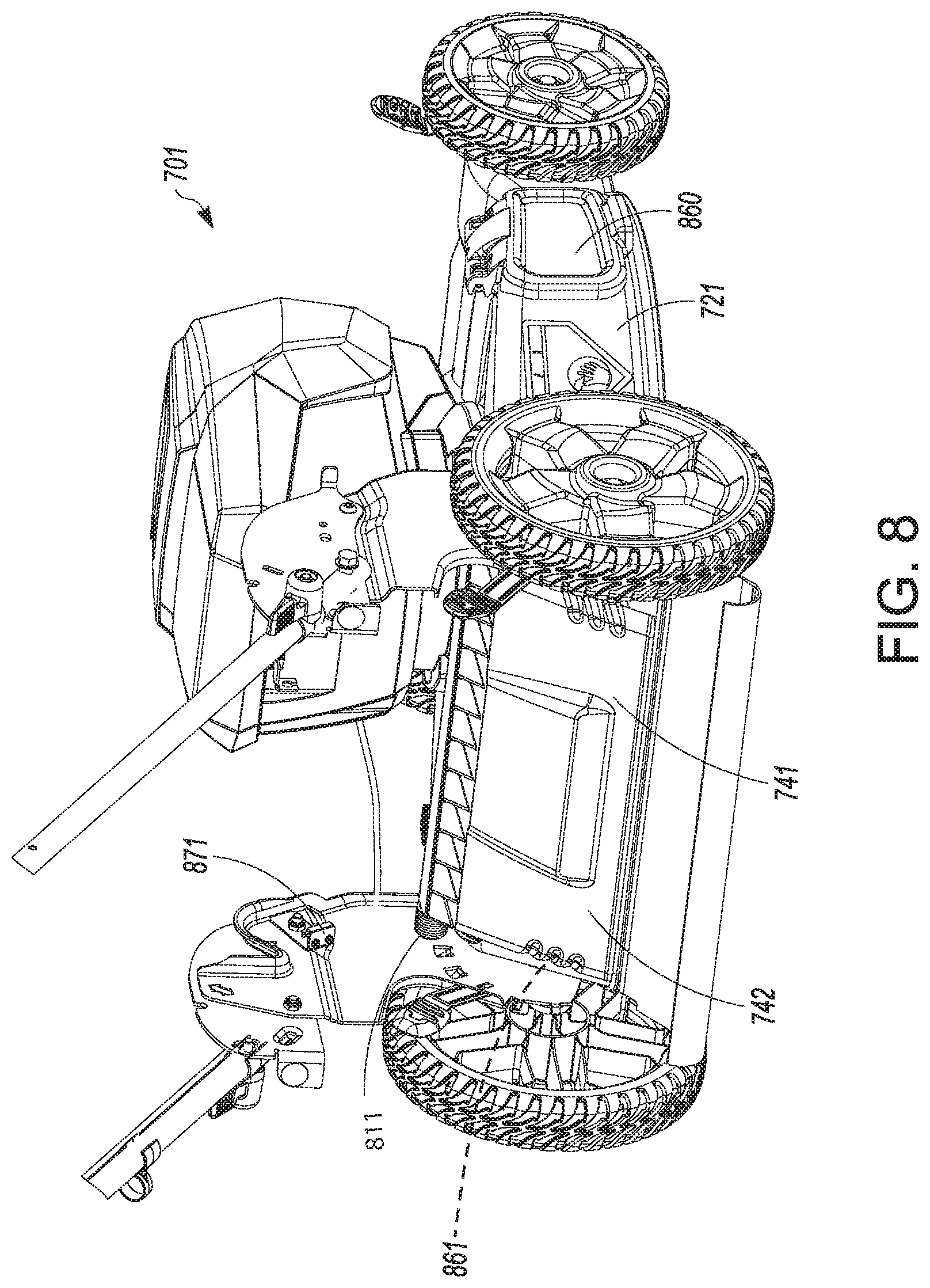 Patent US11771004 Figure 8 – Mulch door with sensor