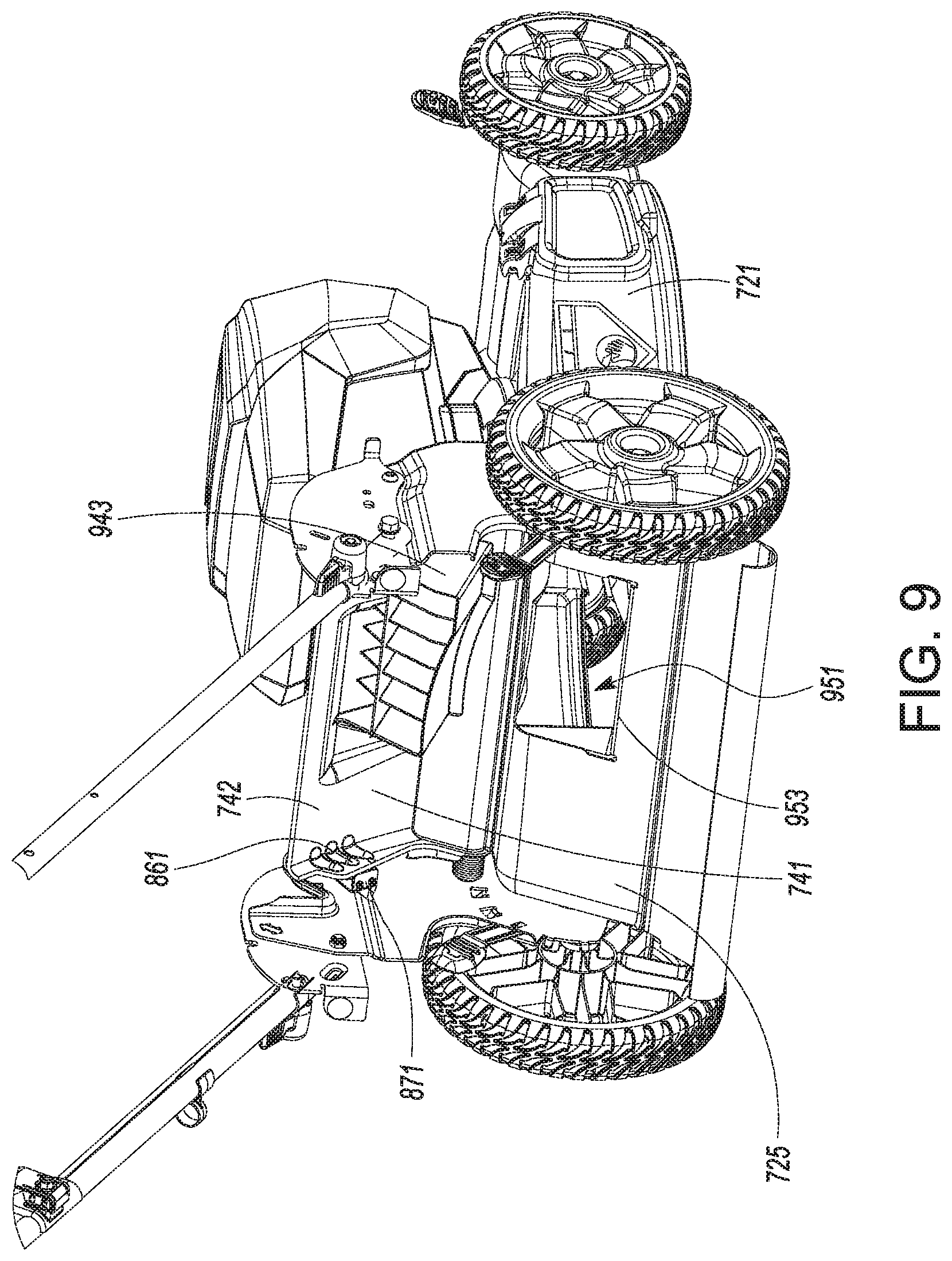 Patent US11771004 Figure 9 – Mulch door with sensor