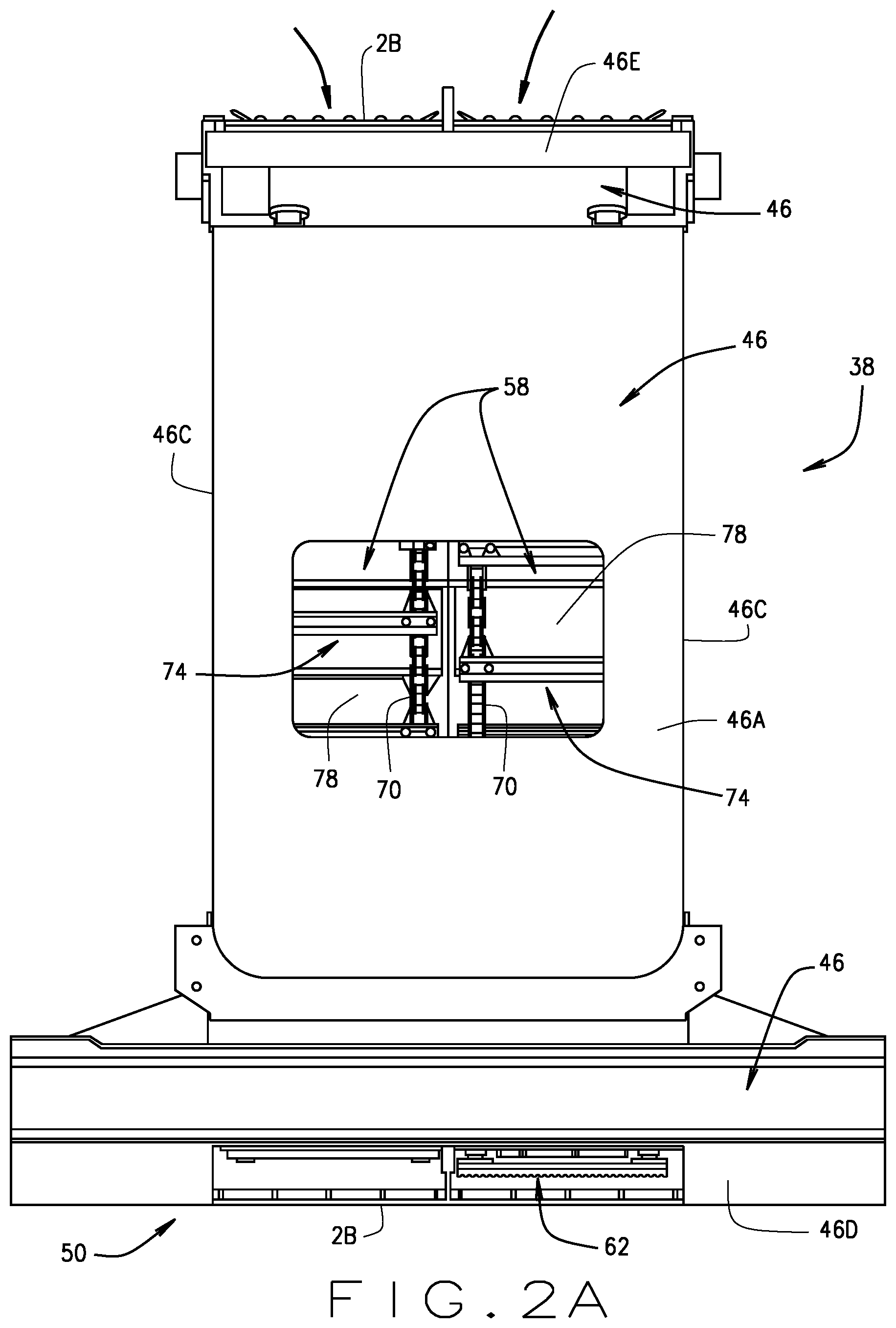Patent US11771006 Figure 2 – Plant product harvesting machine feederhouse