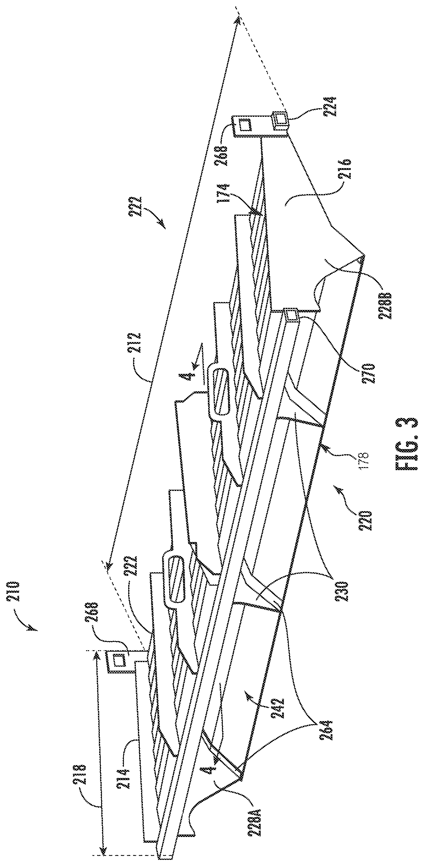 Patent US11771007 Figure 3 – Sieve assembly for a crop processing system of an agricultural harvester
