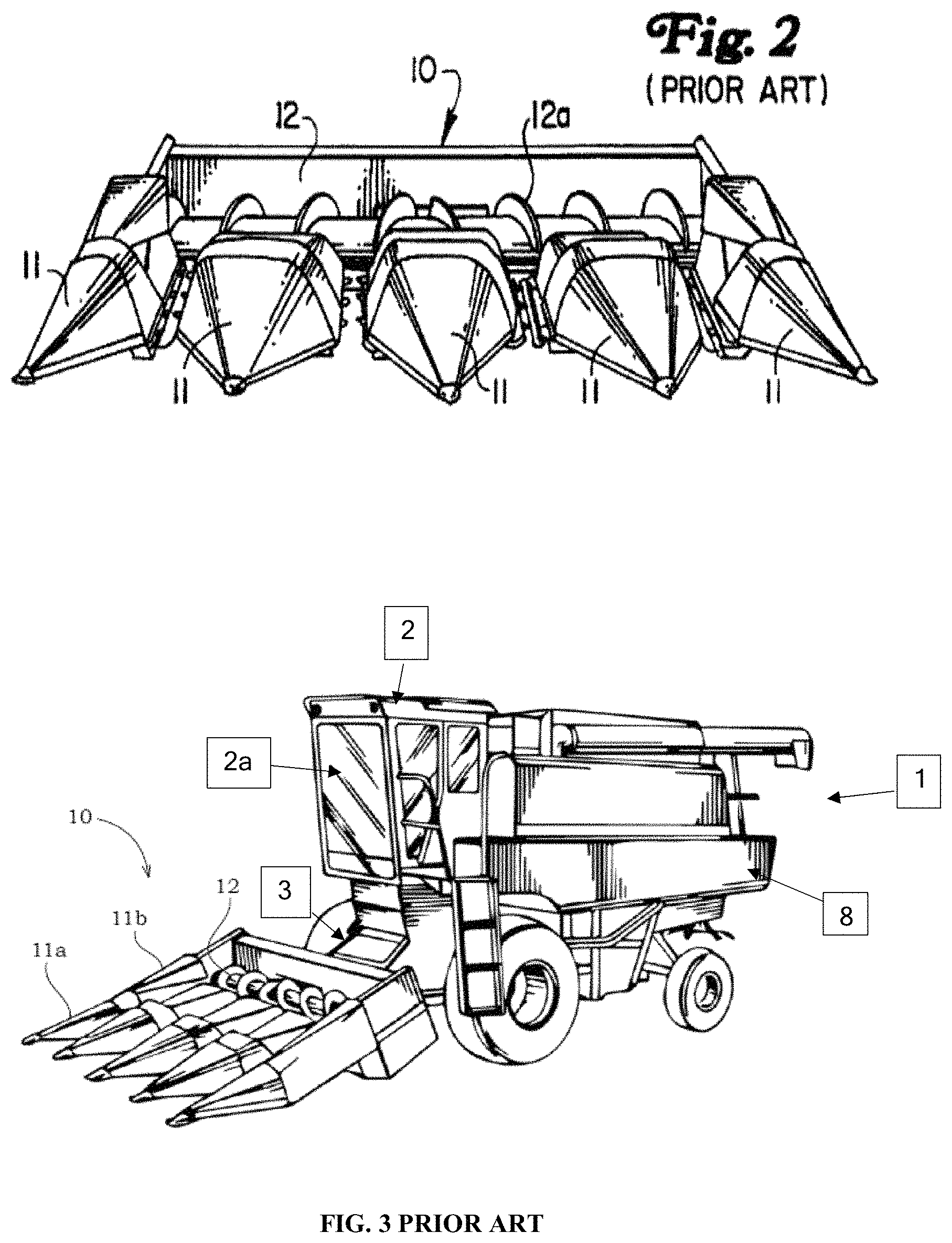 Patent US11771008 Figure 2 – Combine crop trash removal system