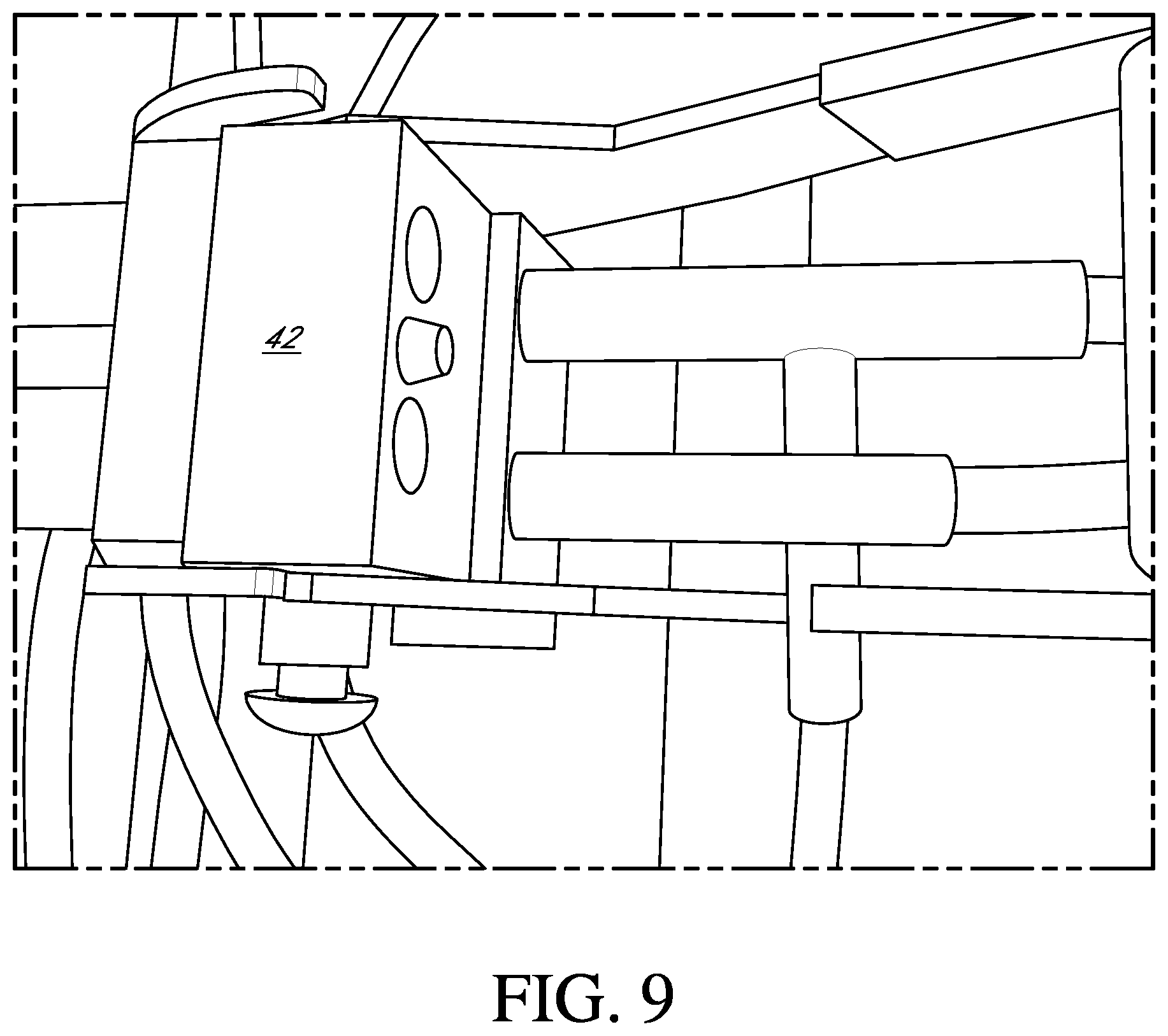 Patent US11771008 Figure 8 – Combine crop trash removal system