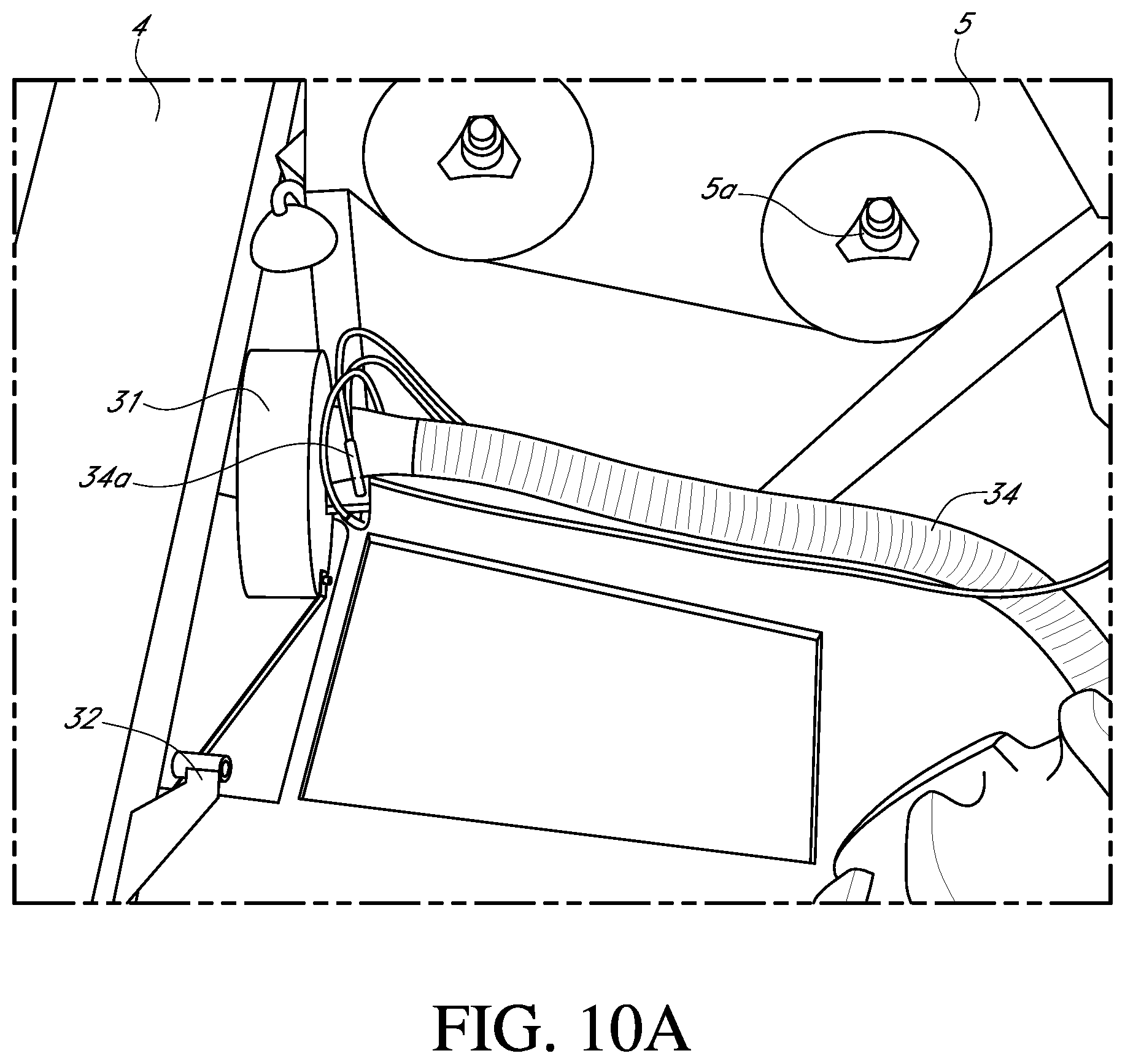 Patent US11771008 Figure 10 – Combine crop trash removal system