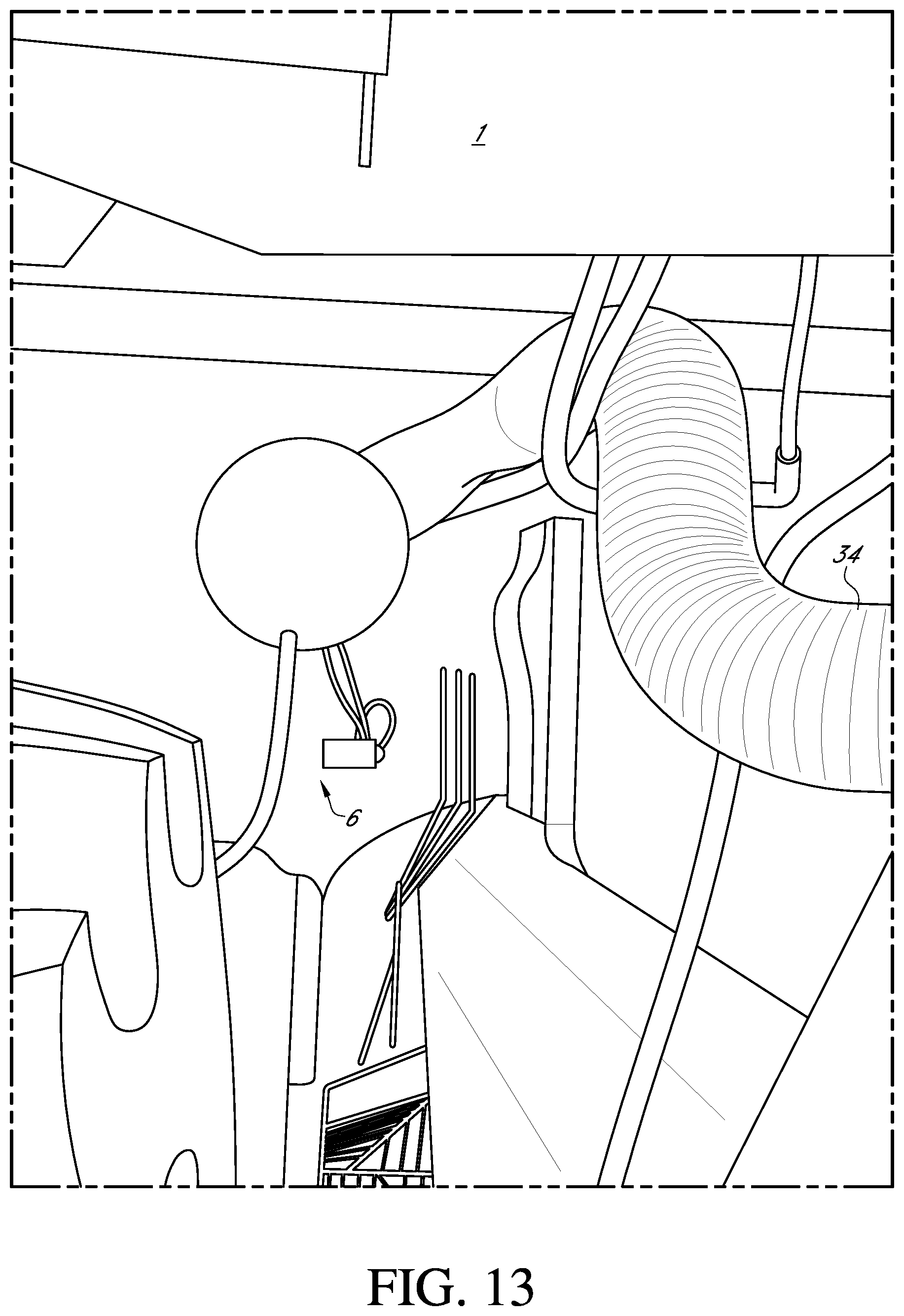 Patent US11771008 Figure 13 – Combine crop trash removal system