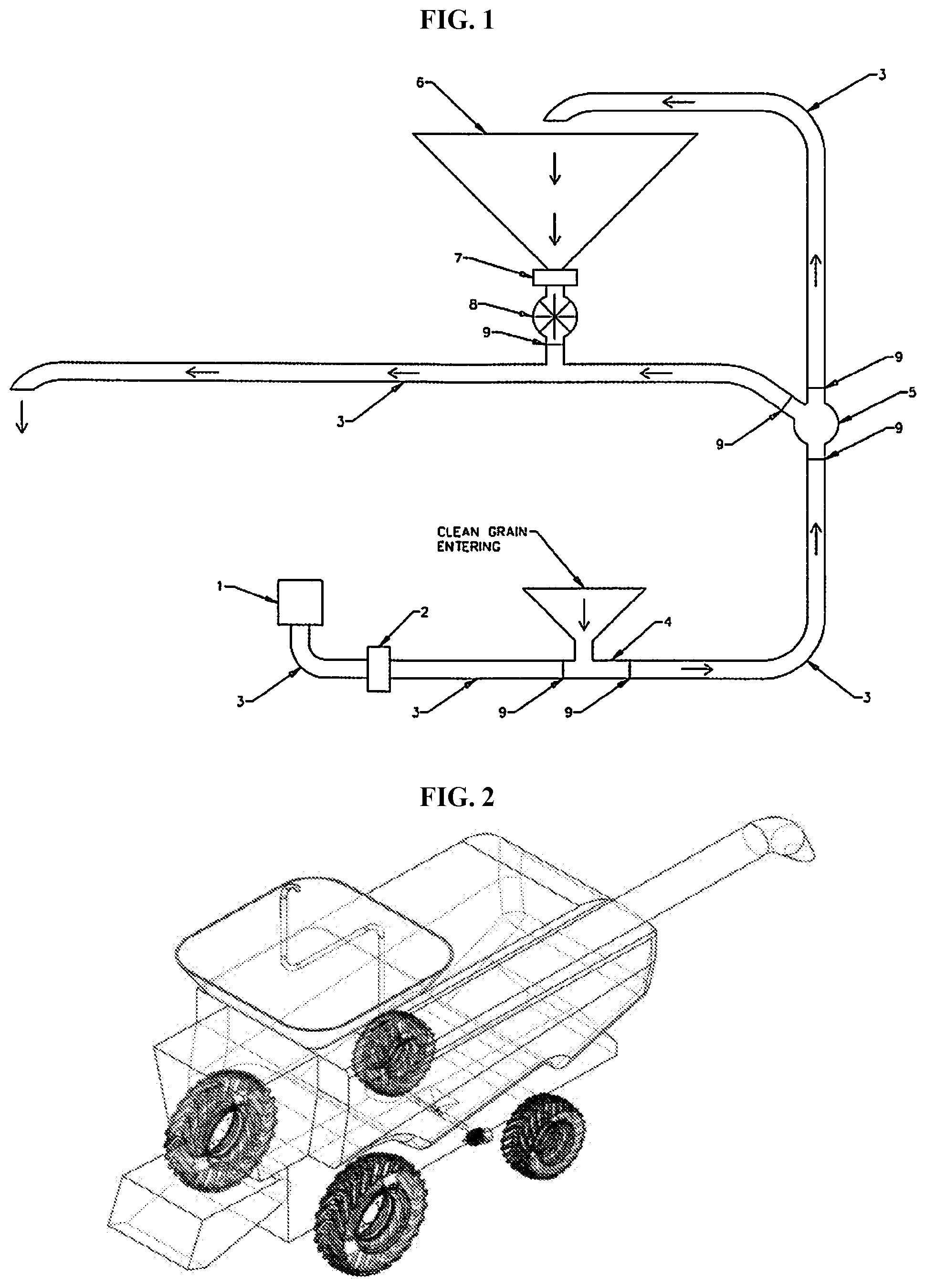 Patent US11771009 Figure 1 – Method and system for conveying material in a combine harvester