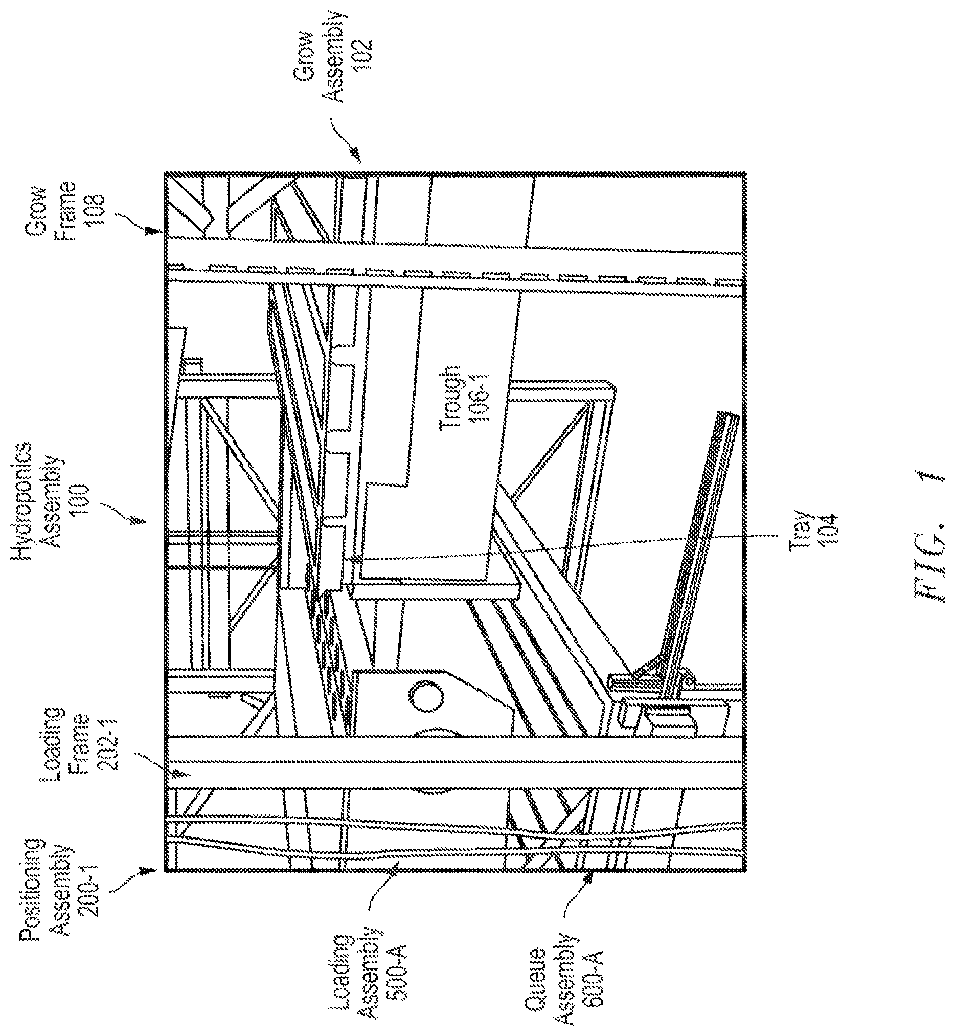Patent US11771014 Figure 1 – Automated hydroponics system