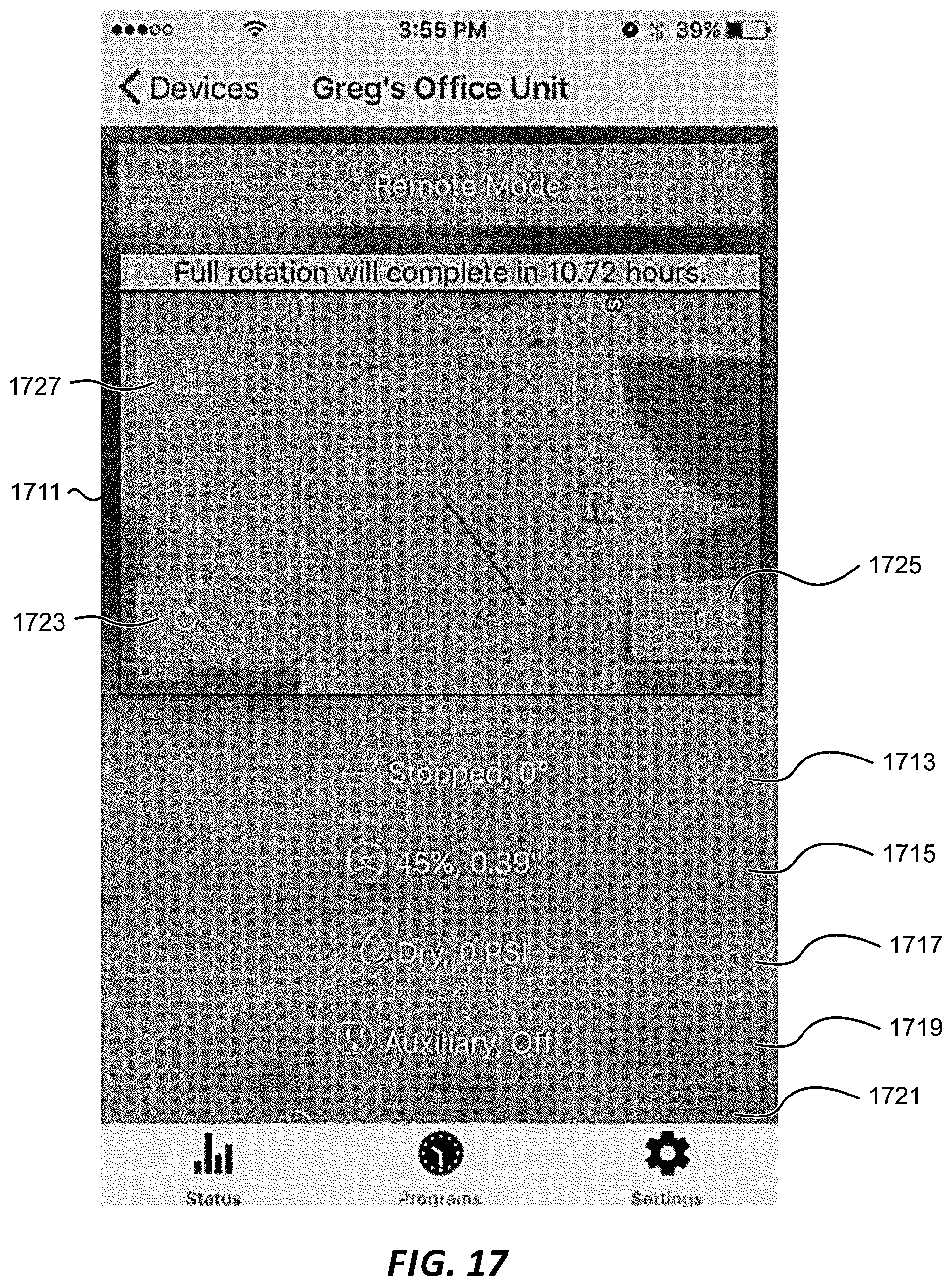 Patent US11771023 Figure 17 – Systems and methods for controlling center pivot irrigation systems