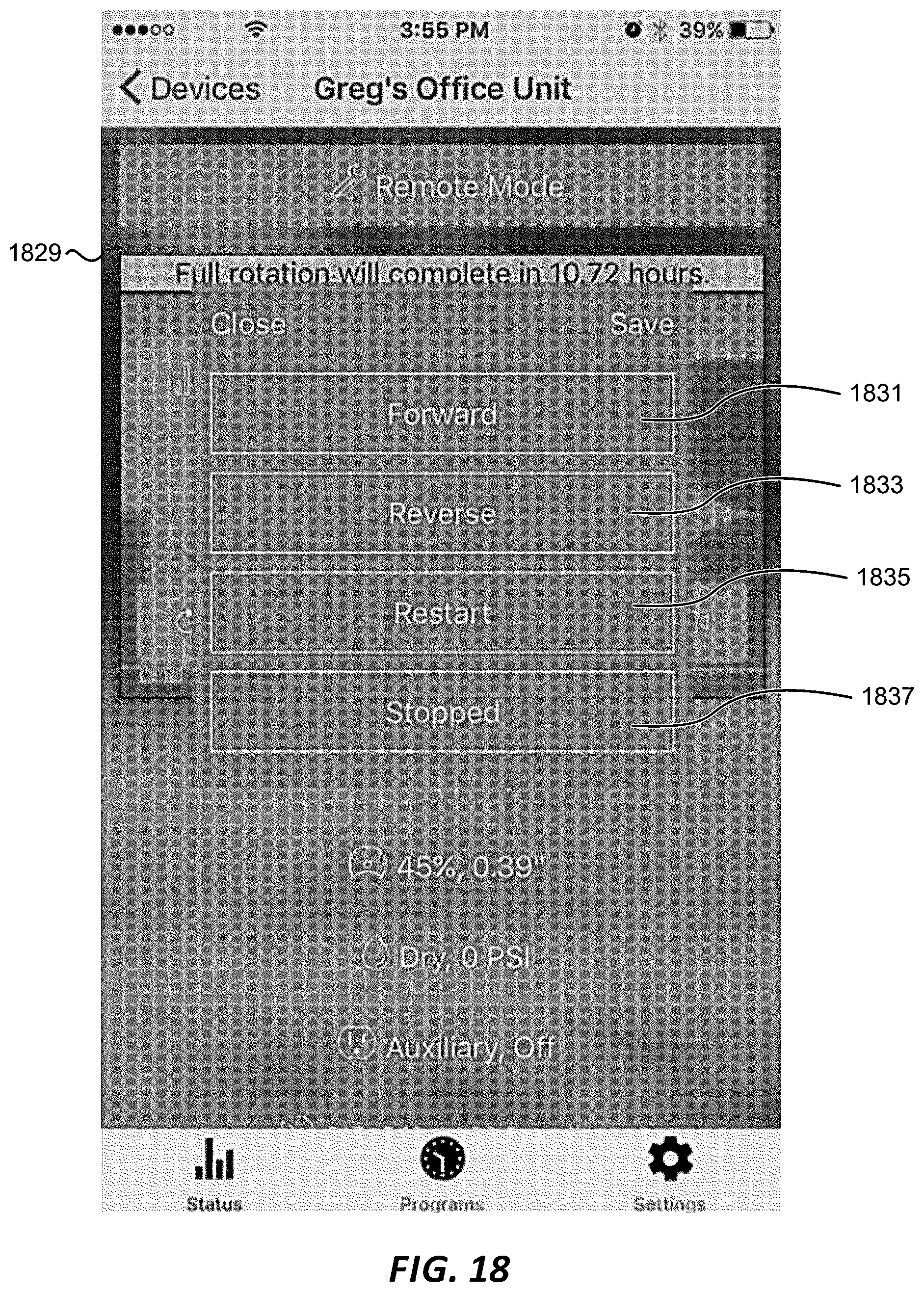 Patent US11771023 Figure 18 – Systems and methods for controlling center pivot irrigation systems