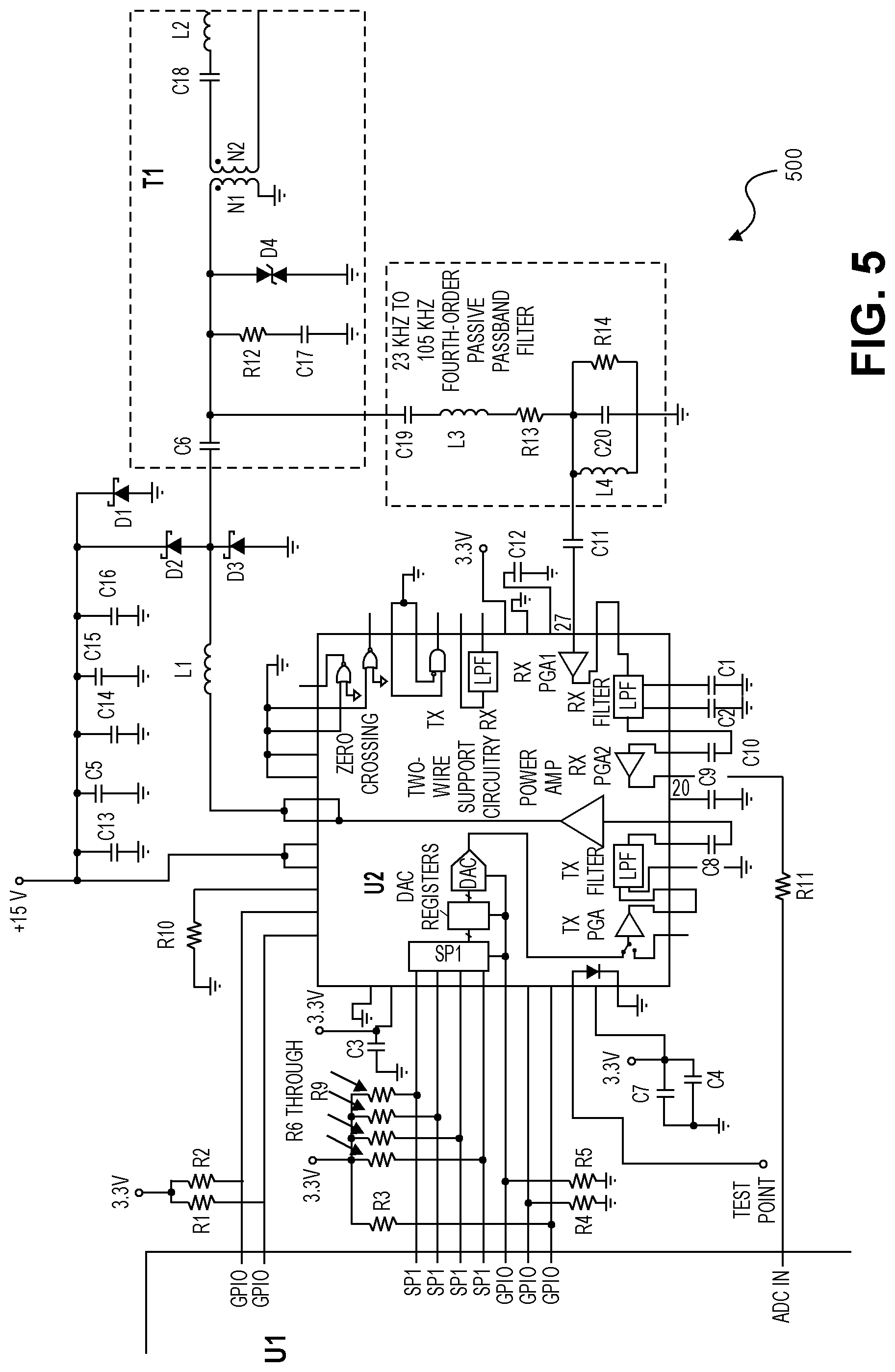 Patent US11771024 Figure 5 – Decoder systems and methods for irrigation control