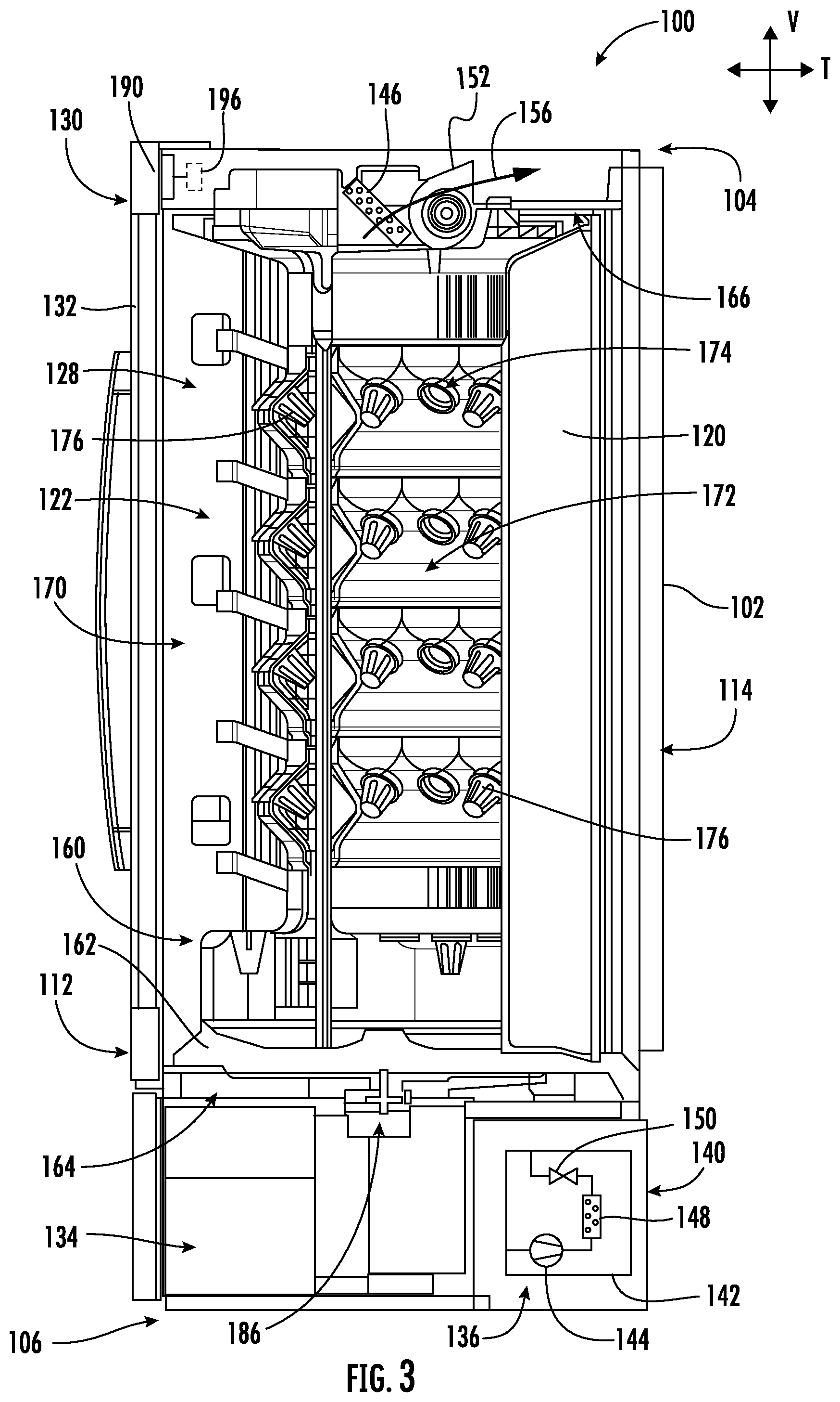 Patent US11771027 Figure 3 – Overflow protection system for a hydration system in an indoor gardening appliance