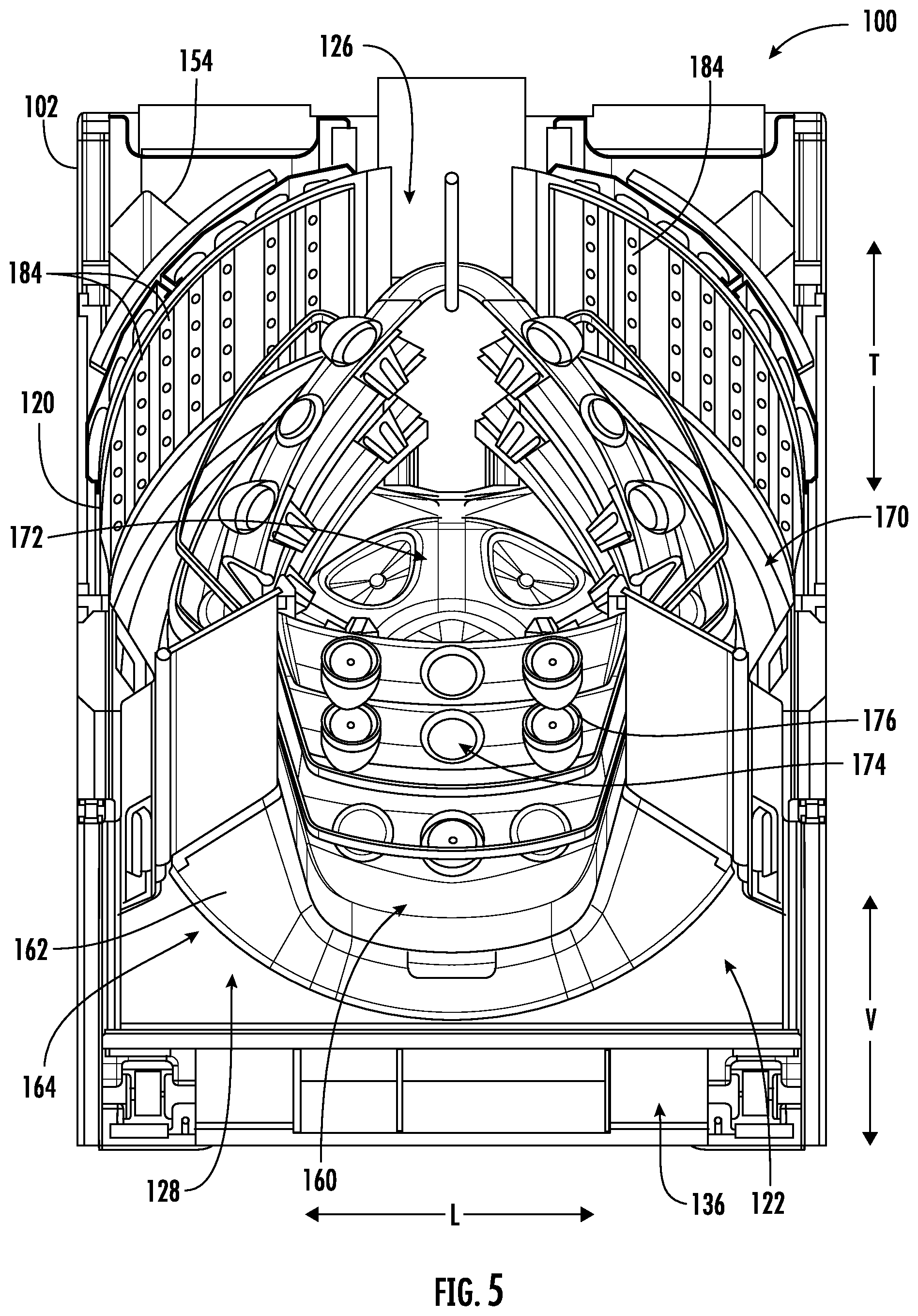 Patent US11771027 Figure 5 – Overflow protection system for a hydration system in an indoor gardening appliance