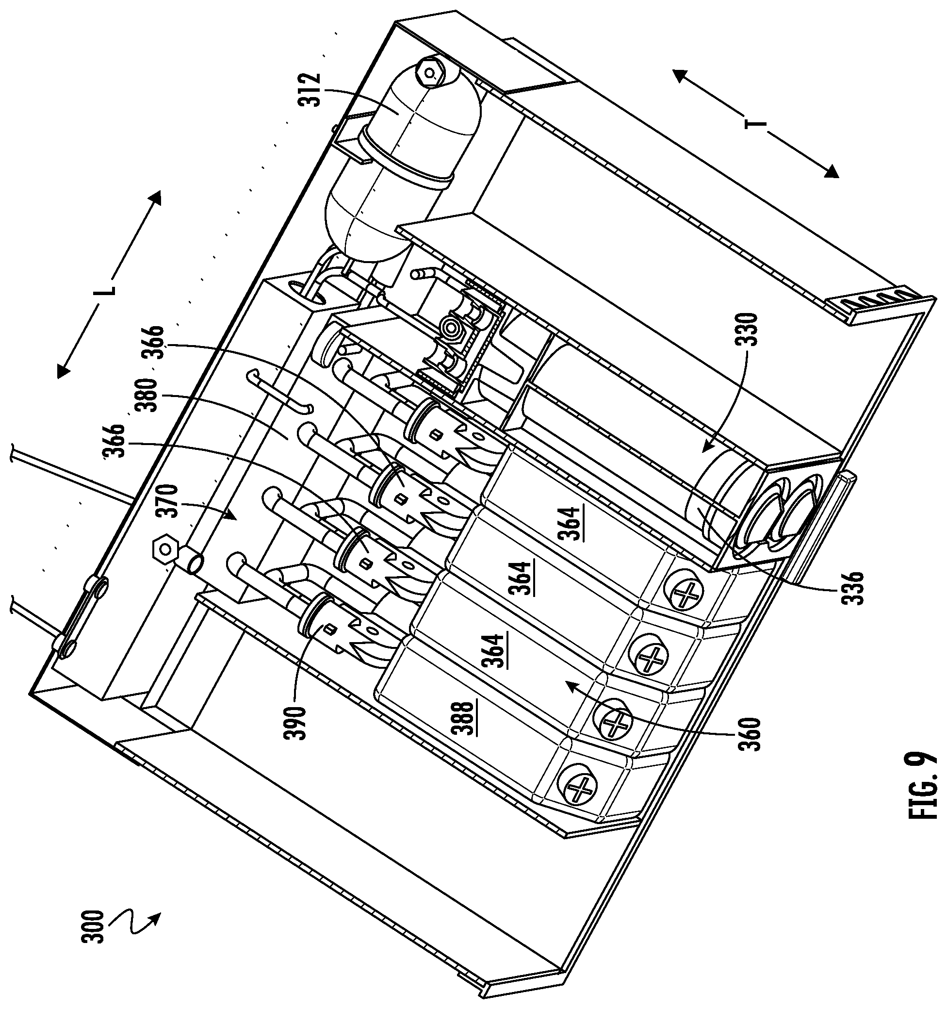 Patent US11771027 Figure 9 – Overflow protection system for a hydration system in an indoor gardening appliance
