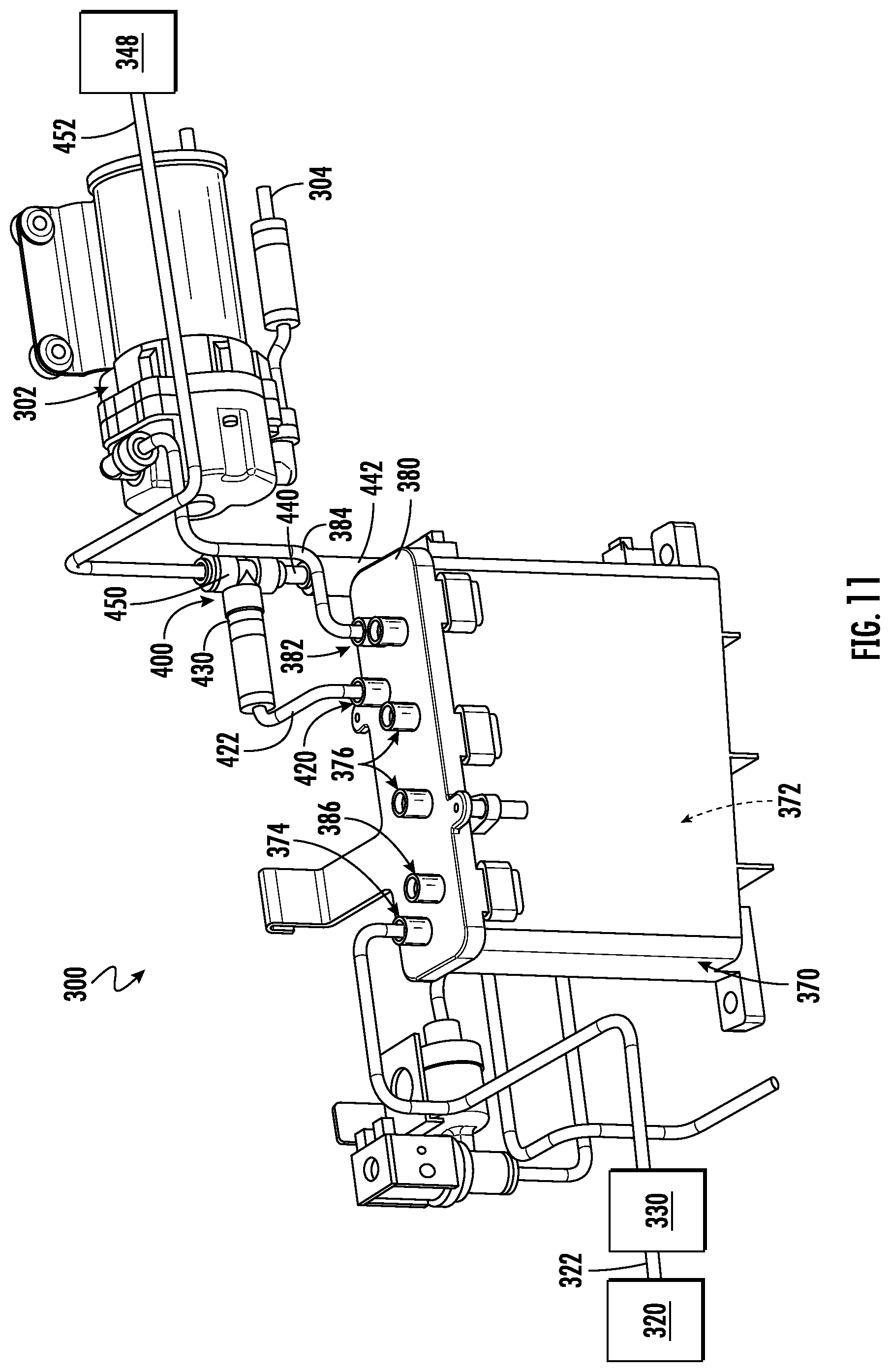 Patent US11771027 Figure 11 – Overflow protection system for a hydration system in an indoor gardening appliance