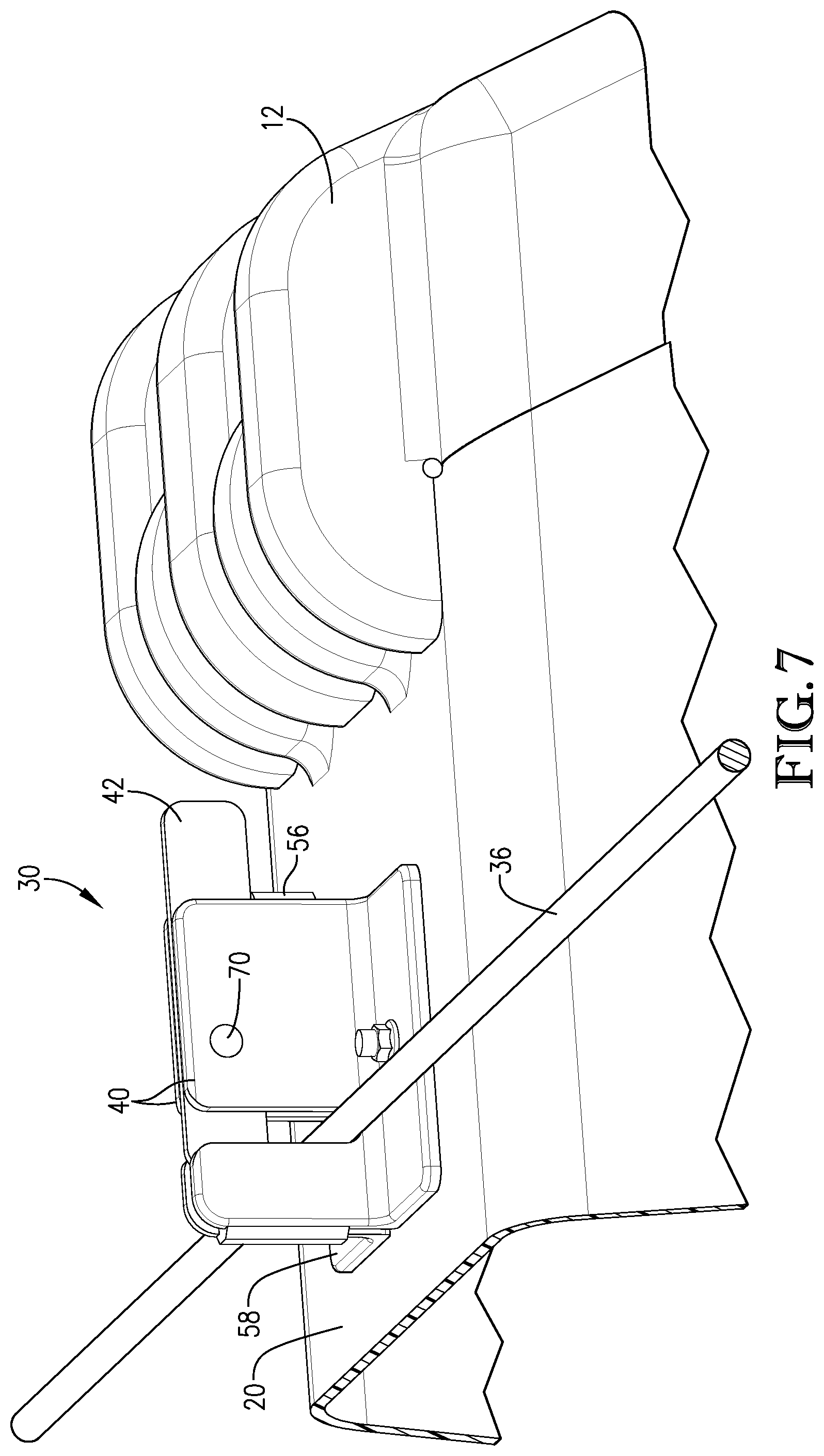 Patent US11771048 Figure 7 – System and method for securing calf hutches