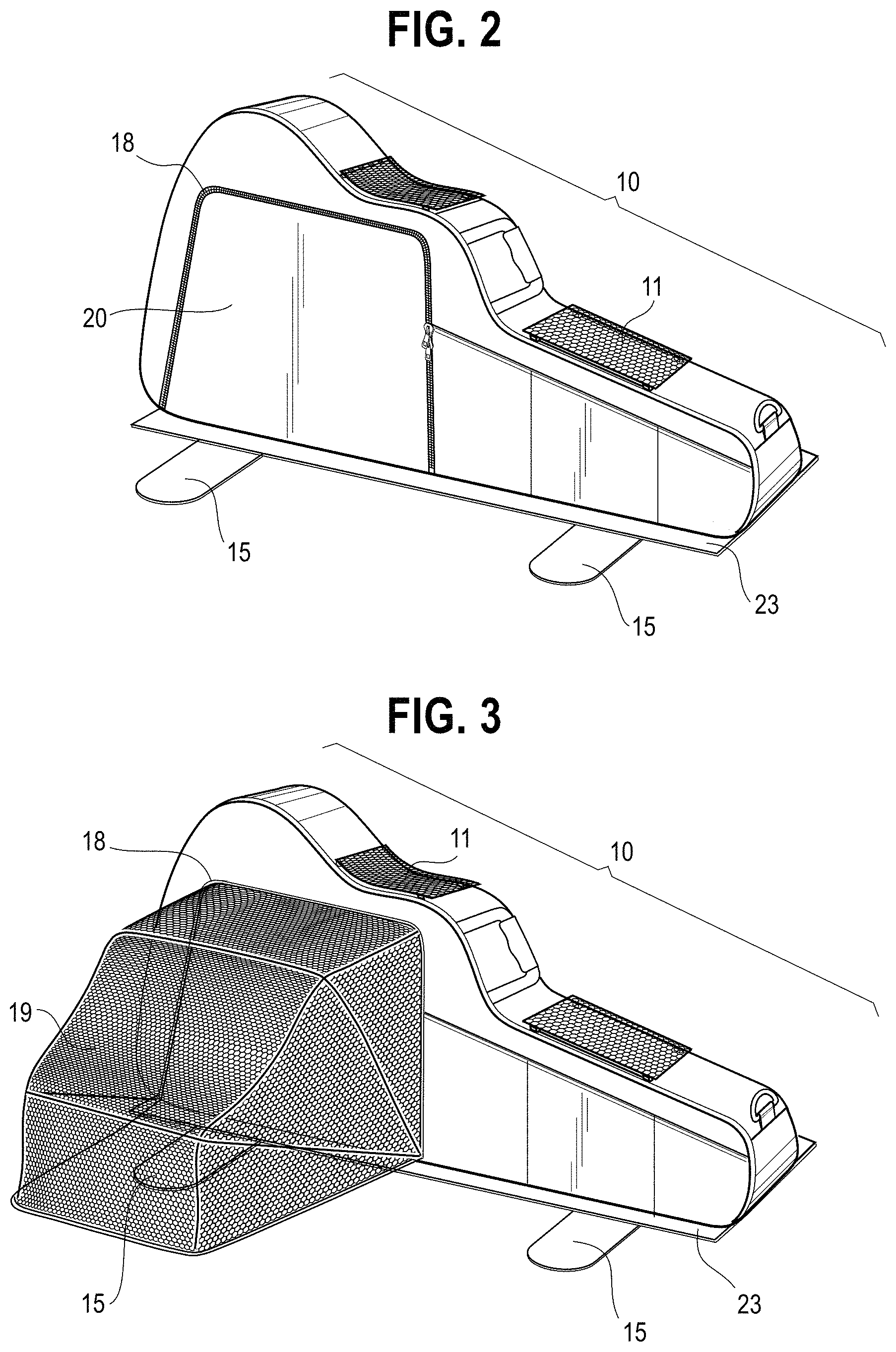 Patent US11771051 Figure 2 – Combination pet carrier and pet bed