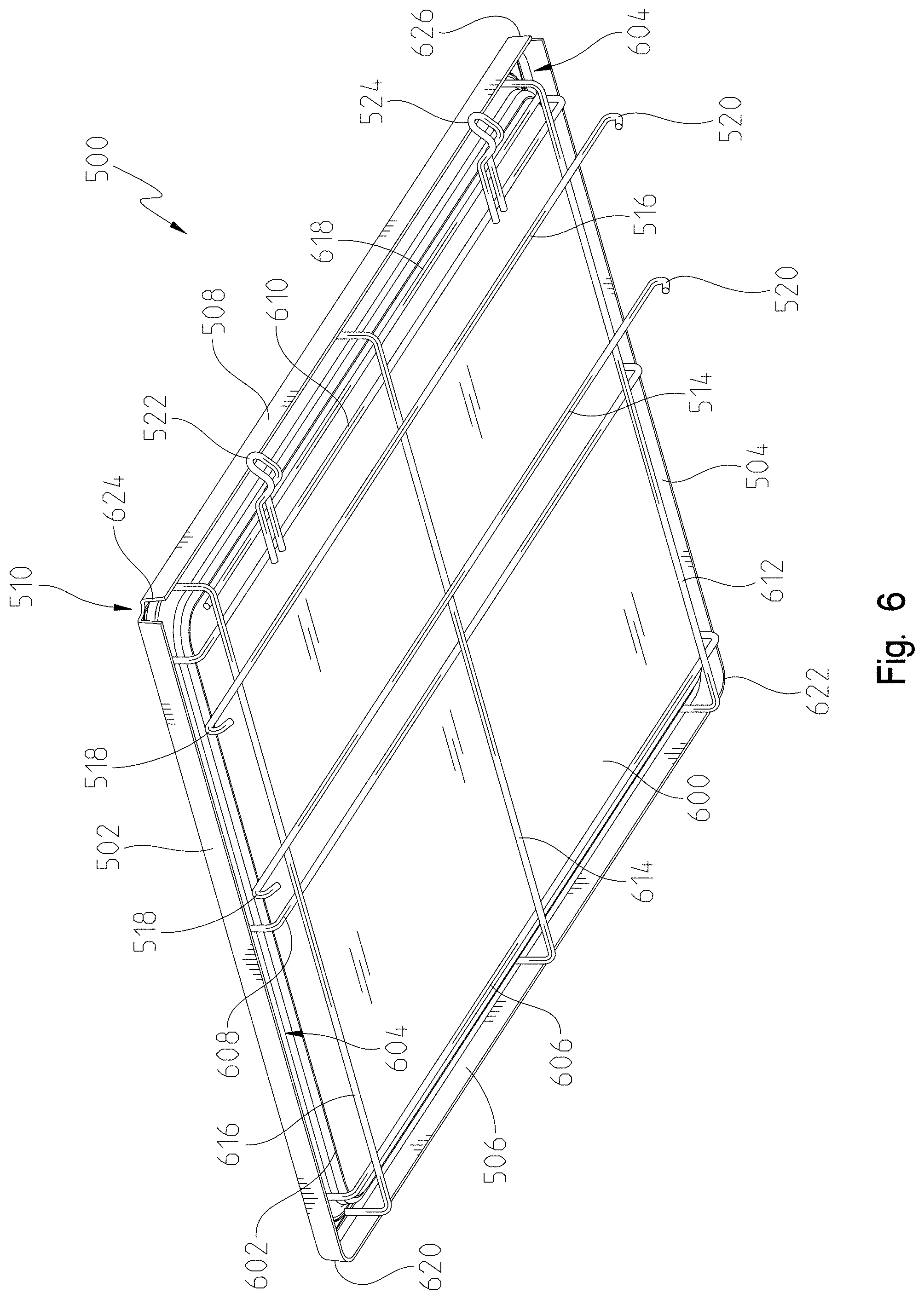 Patent US11771053 Figure 6 – Animal crate assembly