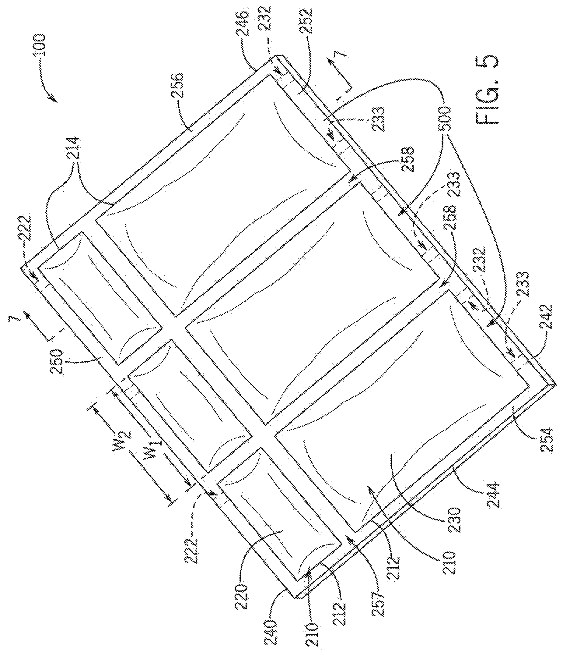 Patent US11771054 Figure 5 – Animal bed having dual independent support chambers