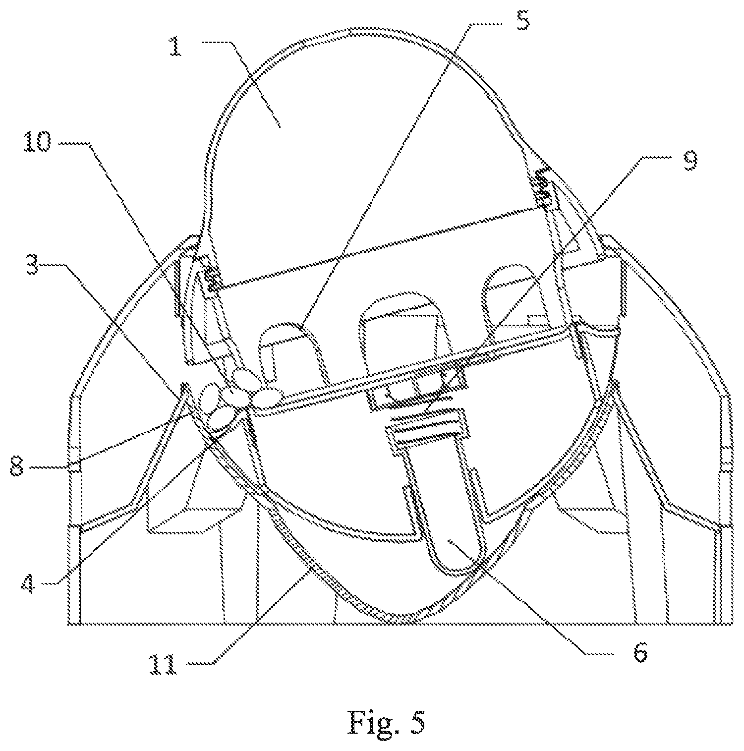 Patent US11771056 Figure 5 – Feeding toy for providing food through shaking by pet