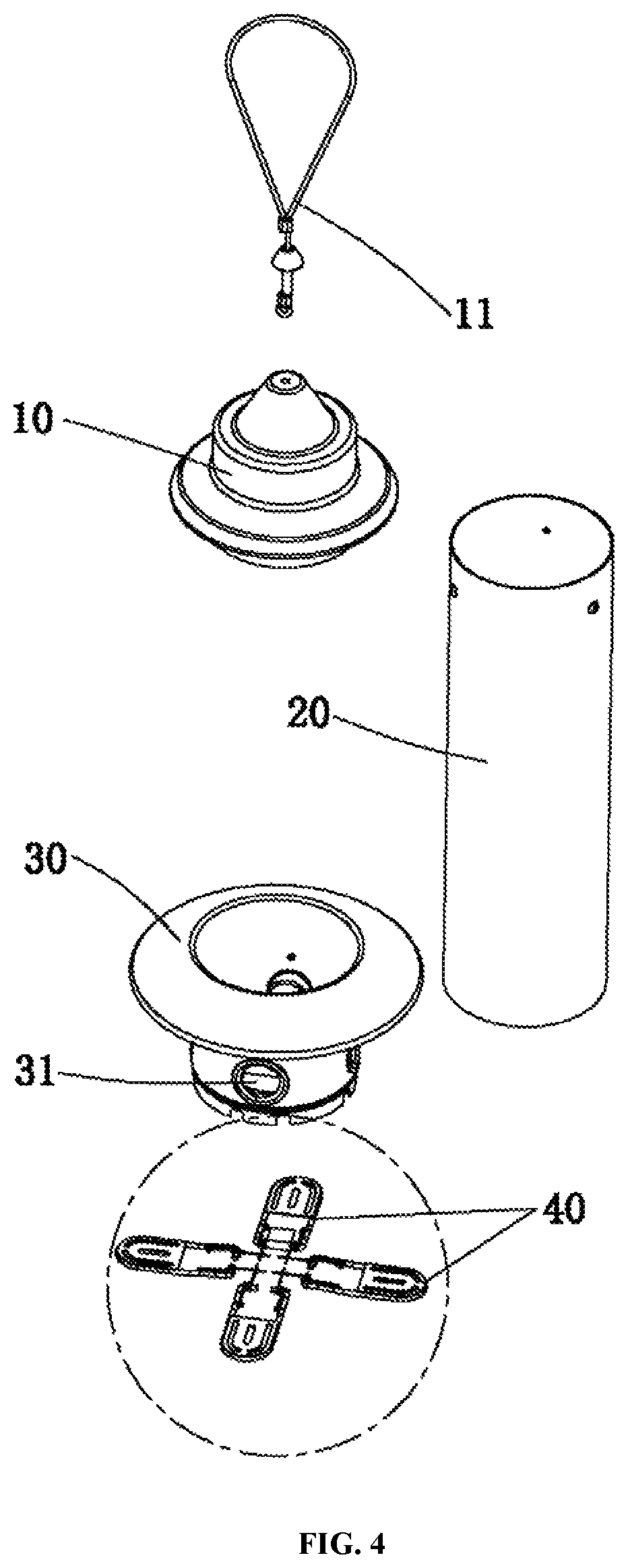Patent US11771063 Figure 4 – Bird feeder preventing food from being stolen