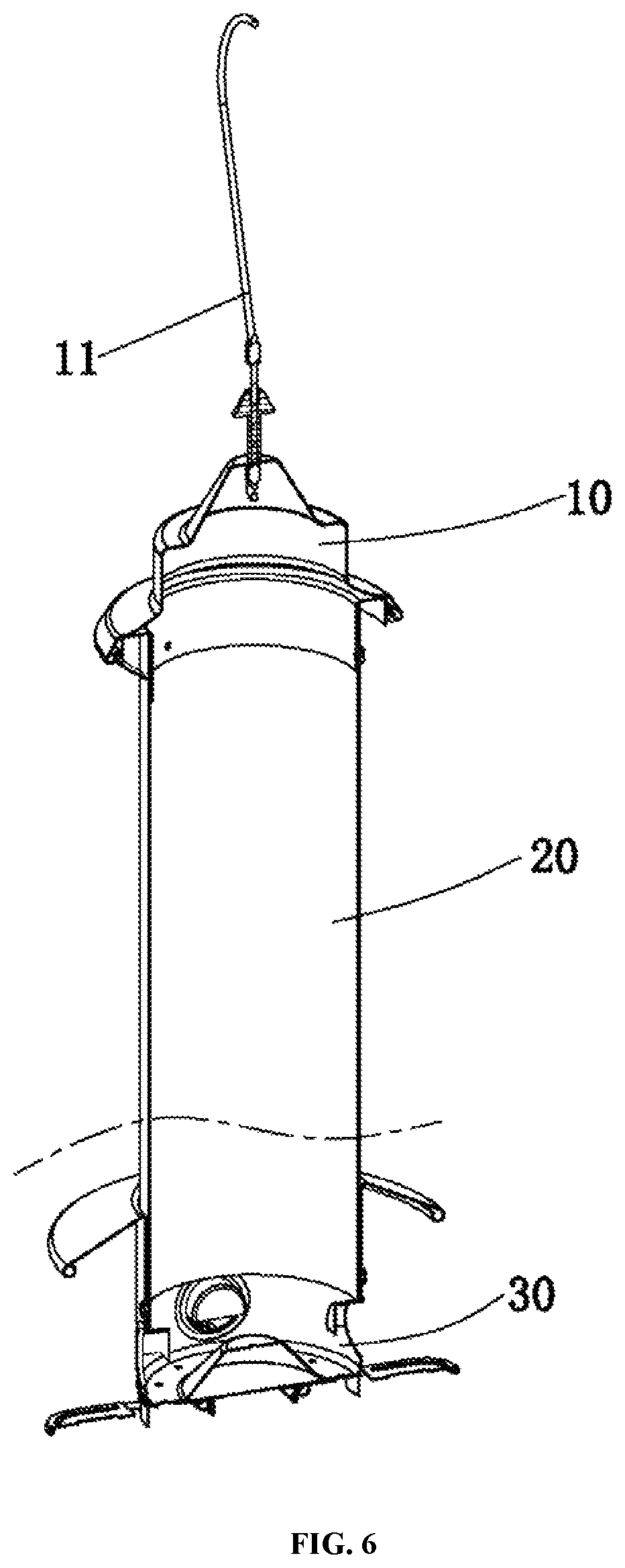 Patent US11771063 Figure 6 – Bird feeder preventing food from being stolen
