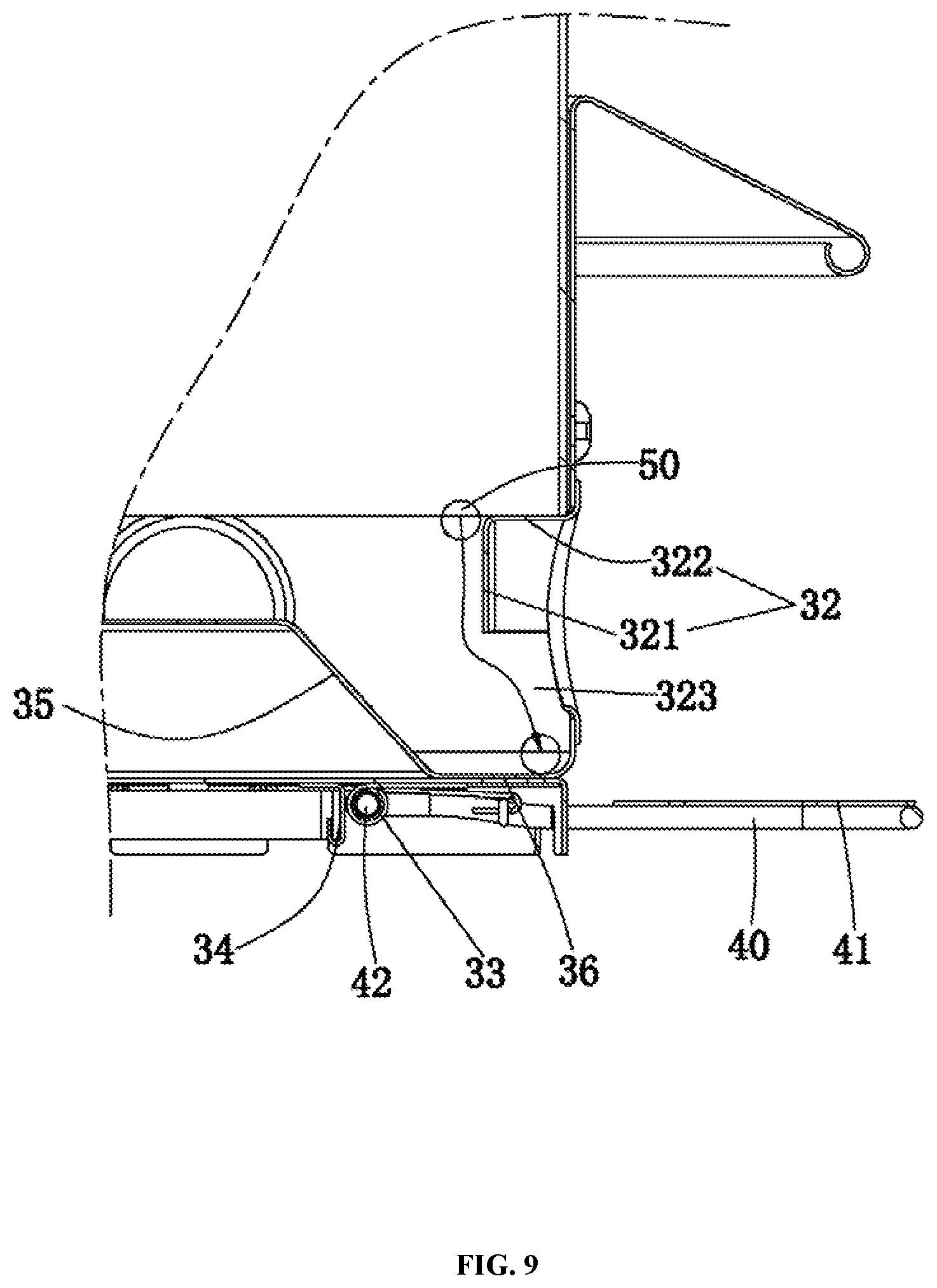 Patent US11771063 Figure 9 – Bird feeder preventing food from being stolen