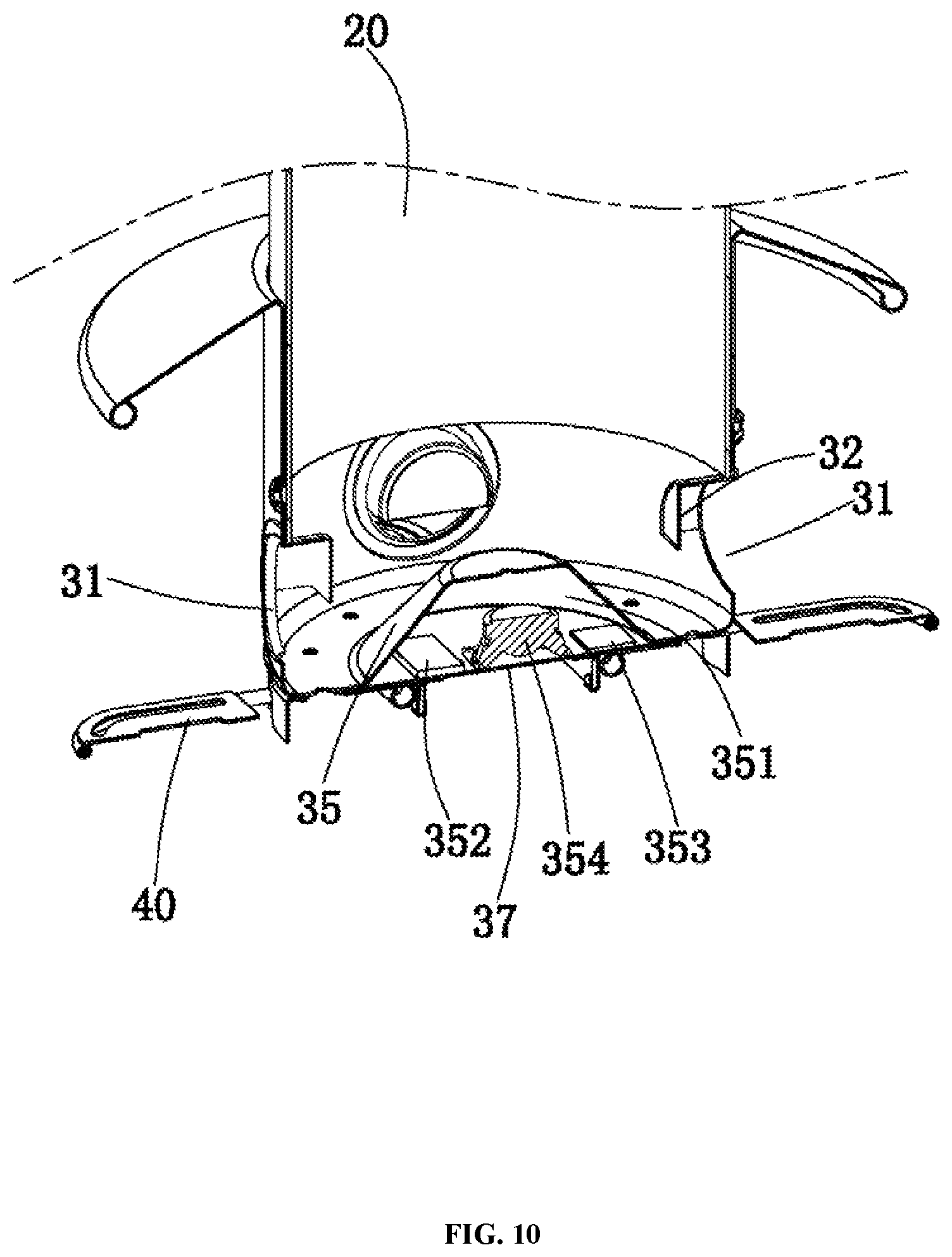 Patent US11771063 Figure 10 – Bird feeder preventing food from being stolen
