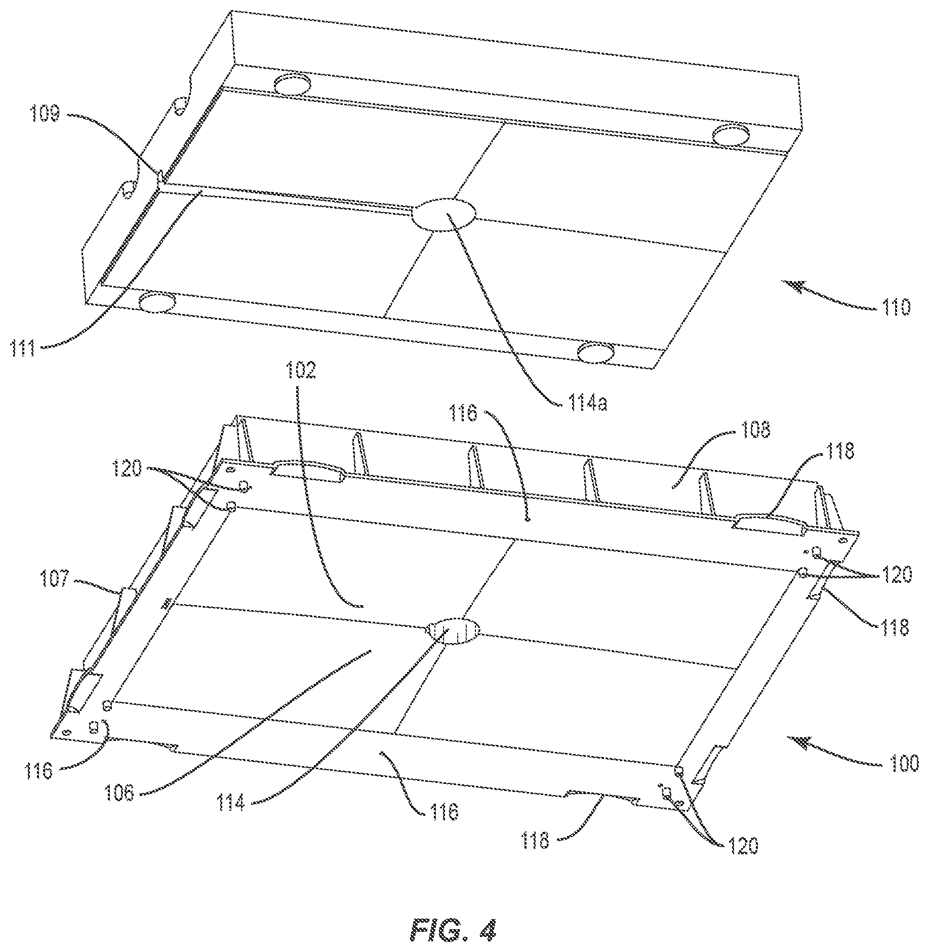 Patent US11771064 Figure 4 – Universal inner cover for a beehive