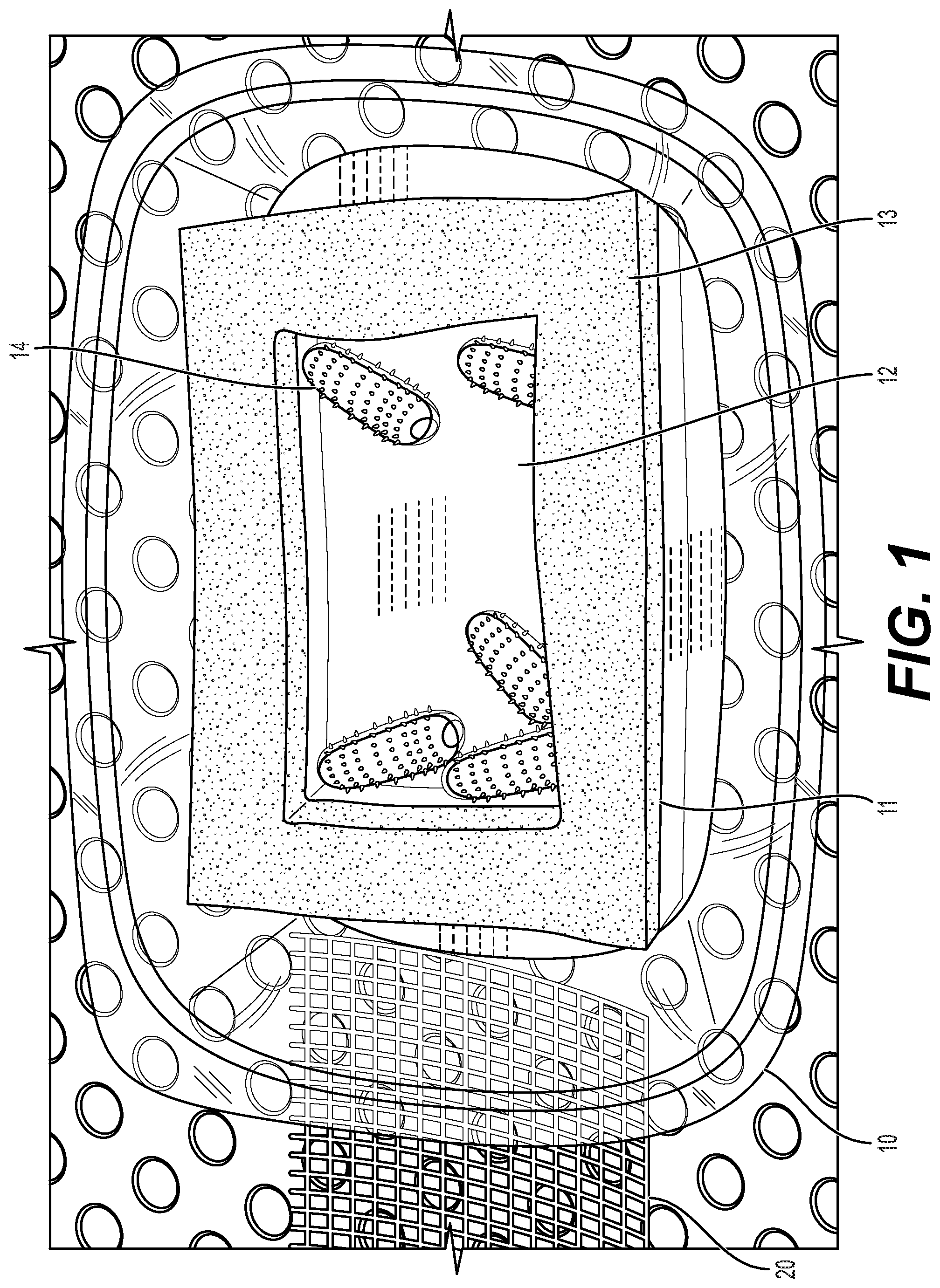 Patent US11771070 Figure 1 – In vitro feeding system for growing Oestridae larvae
