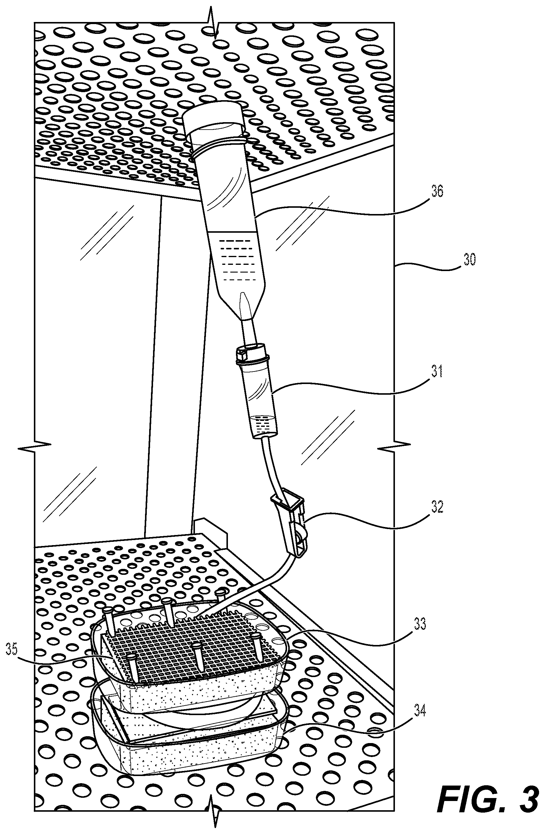 Patent US11771070 Figure 3 – In vitro feeding system for growing Oestridae larvae