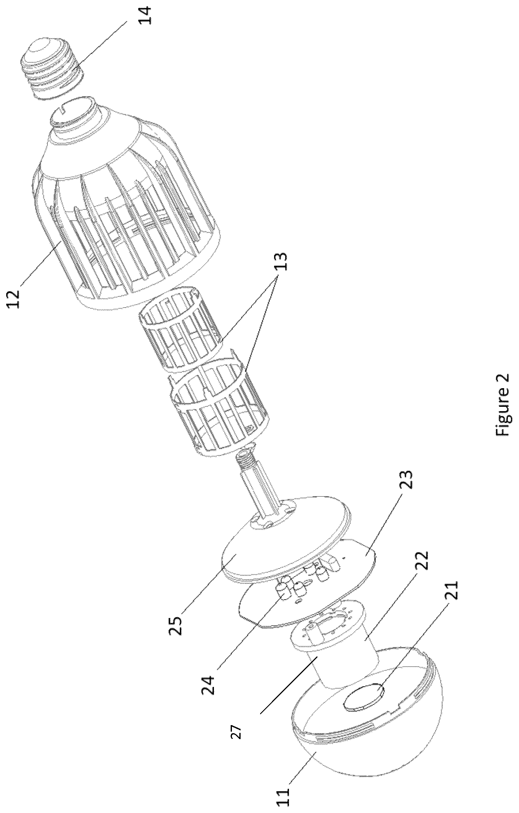 Patent US11771073 Figure 2 – Mosquito control devices and systems