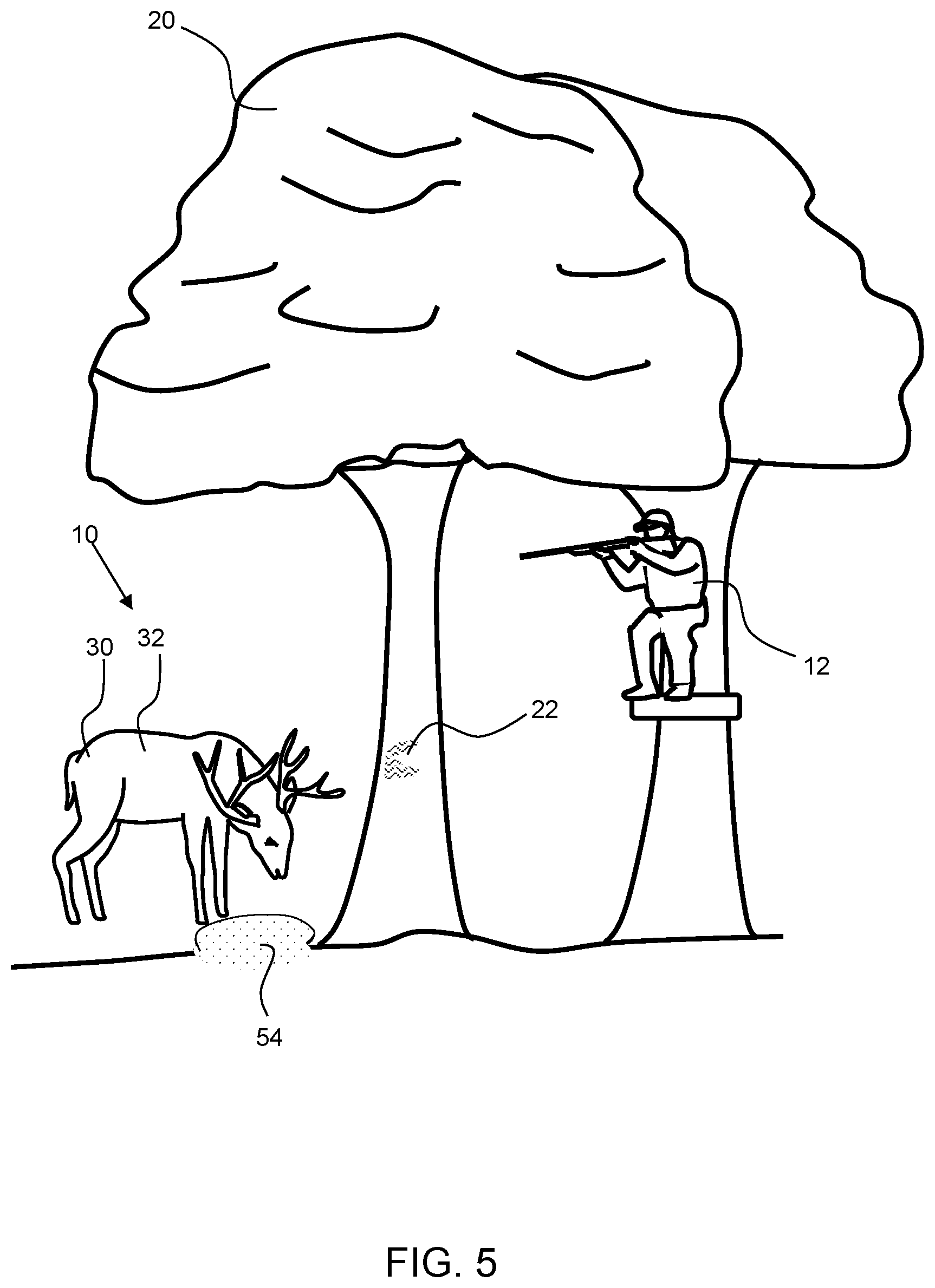 Patent US11771078 Figure 5 – Hunting method