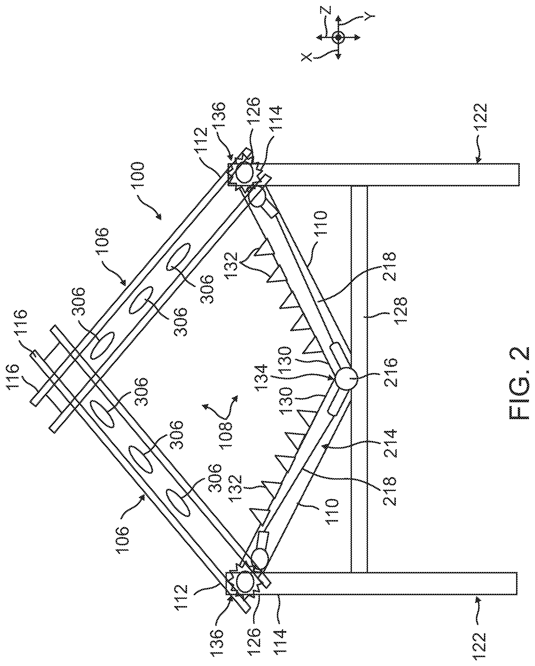 Patent US11771079 Figure 2 – Quickstand hunting platform