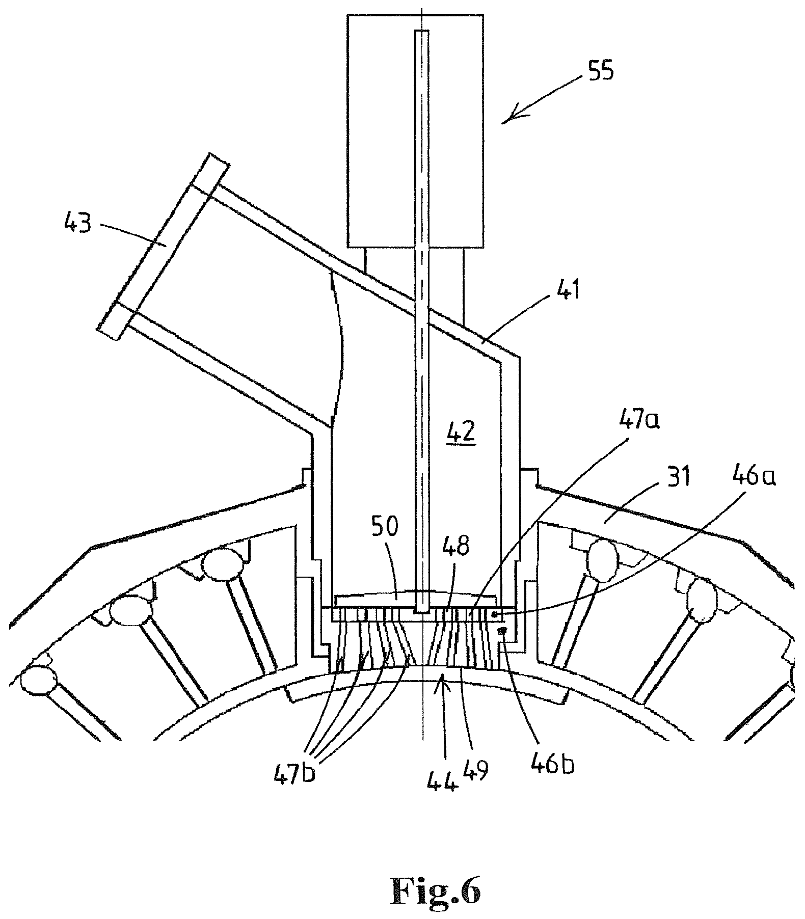 Patent US11771097 Figure 6 – Moulding food products from a pumpable foodstuff mass