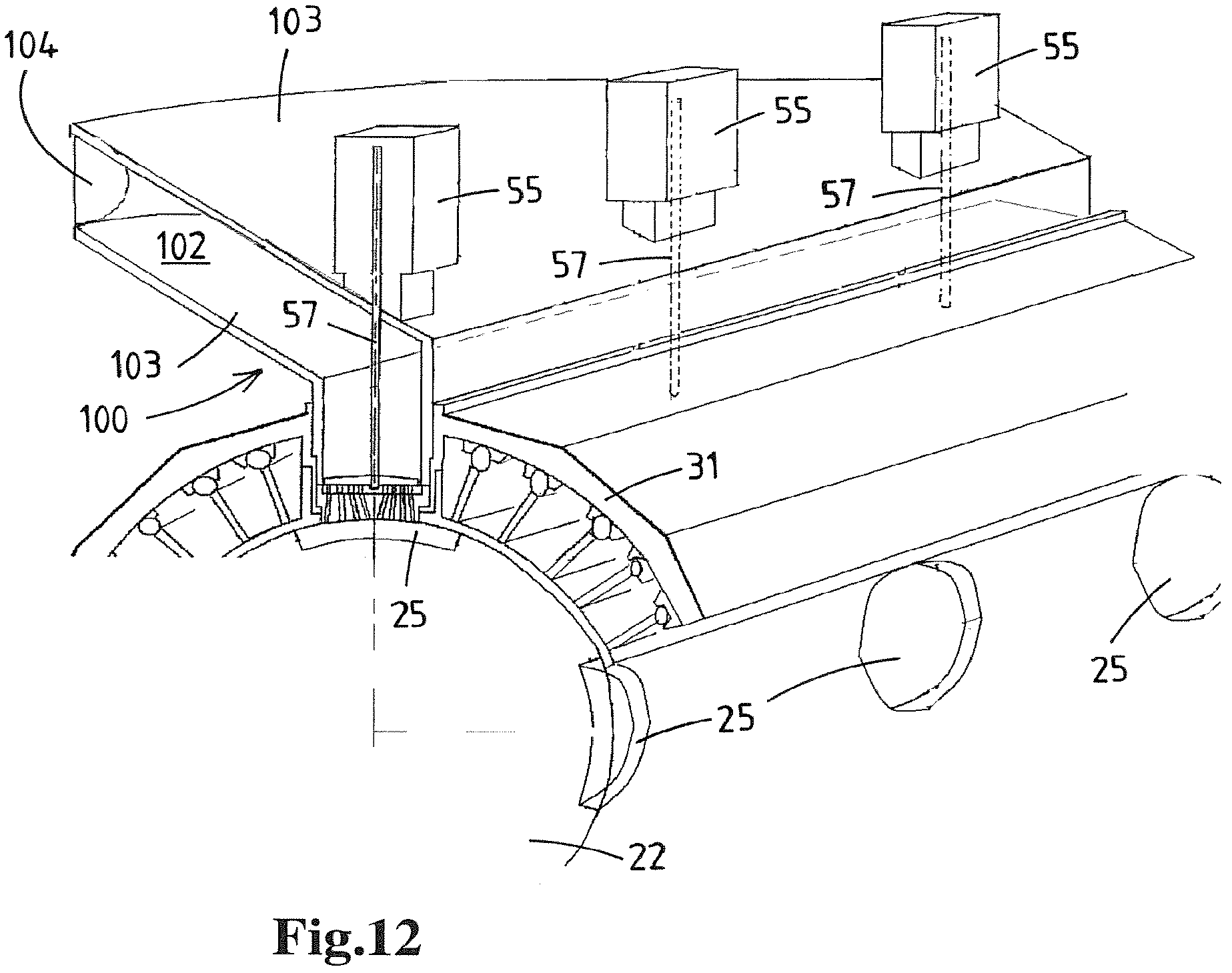 Patent US11771097 Figure 14 – Moulding food products from a pumpable foodstuff mass