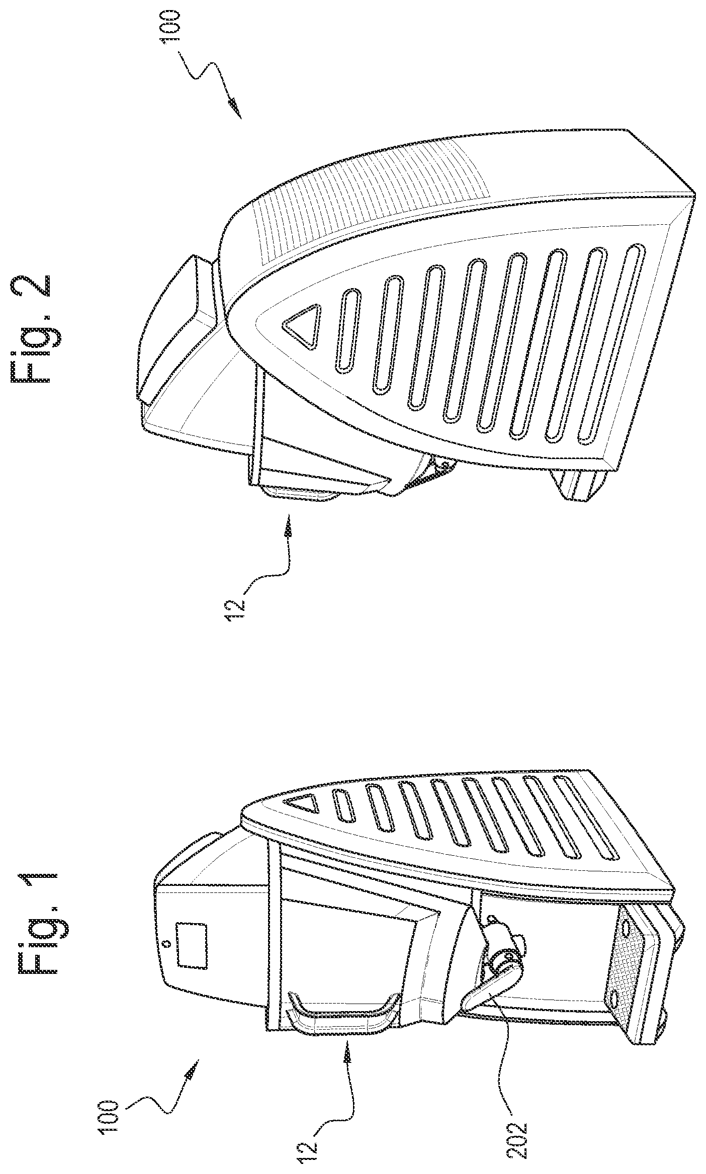 Patent US11771108 Figure 1 – Machine for making and dispensing liquid or semi-liquid food products