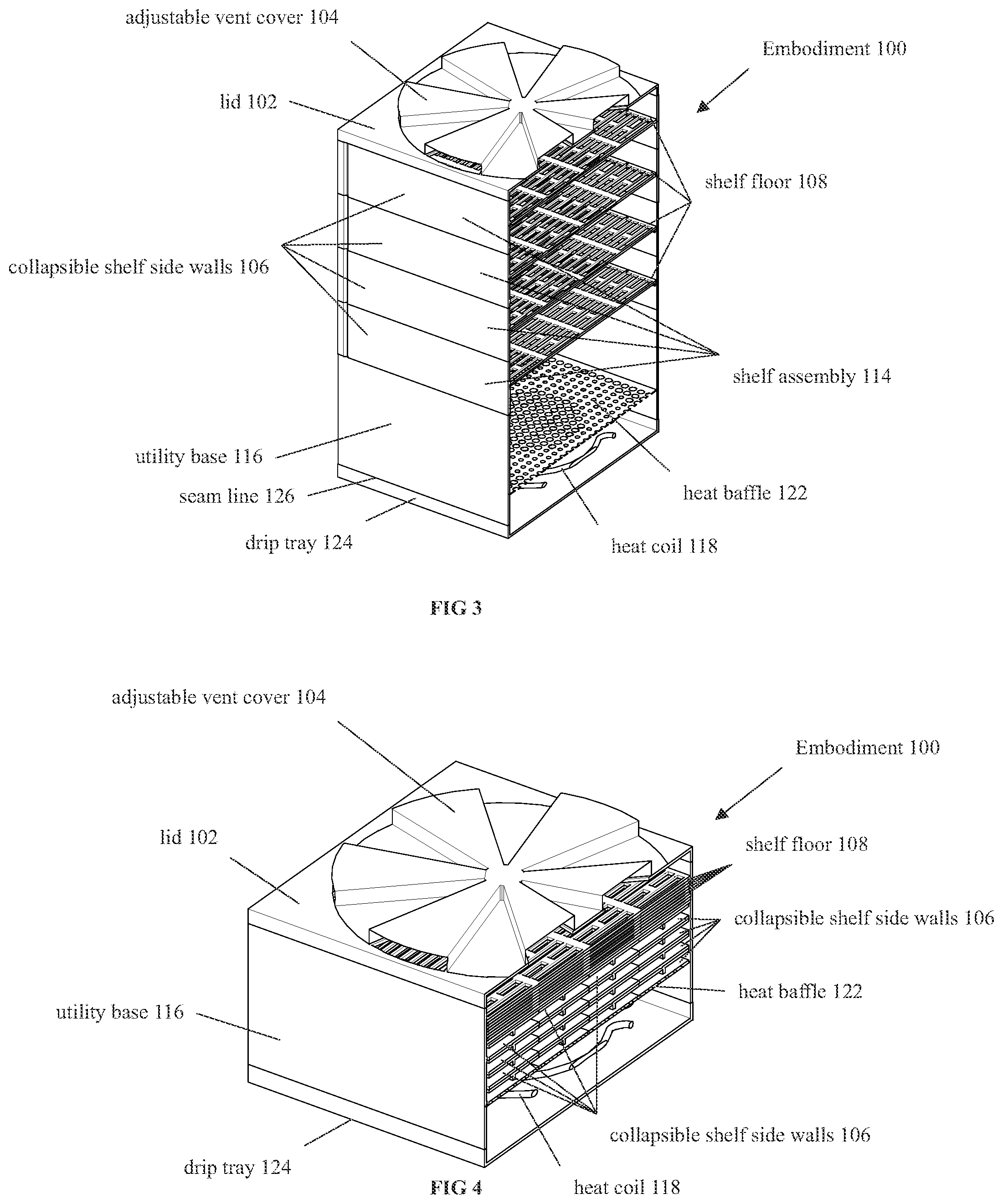 Patent US11771115 Figure 2 – Method and apparatus for food dehydration