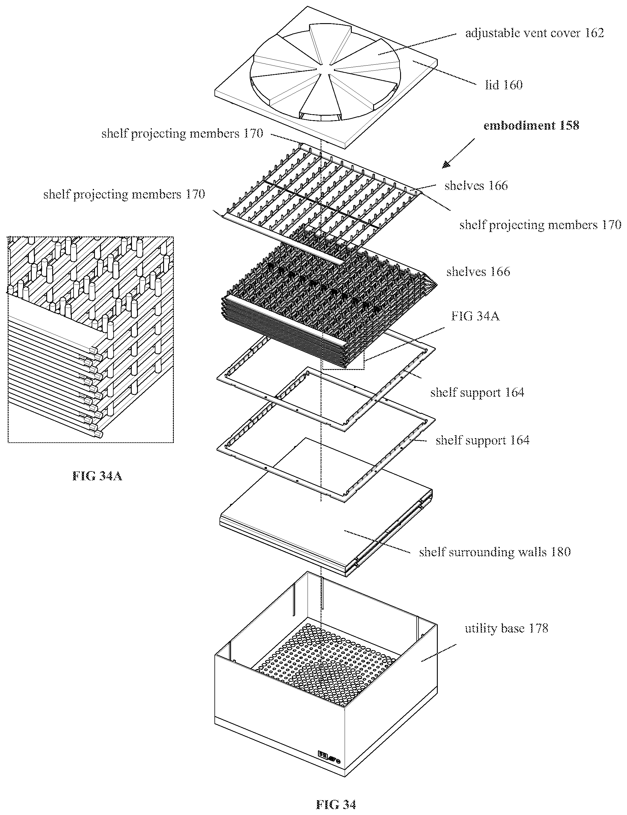 Patent US11771115 Figure 16 – Method and apparatus for food dehydration