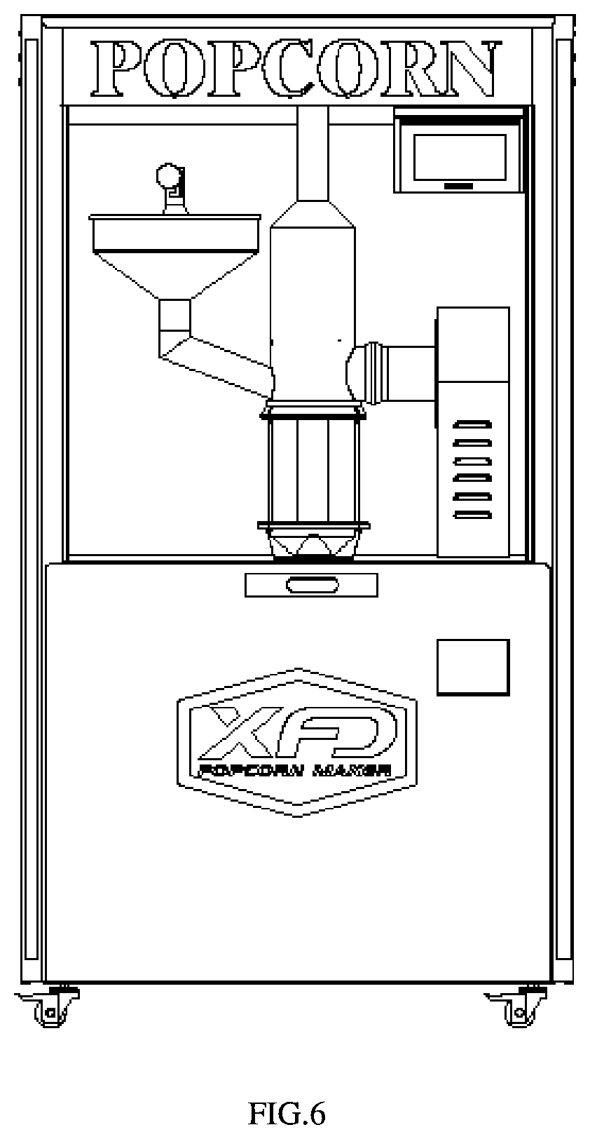 Patent US11771116 Figure 5 – Type of popcorn extruder