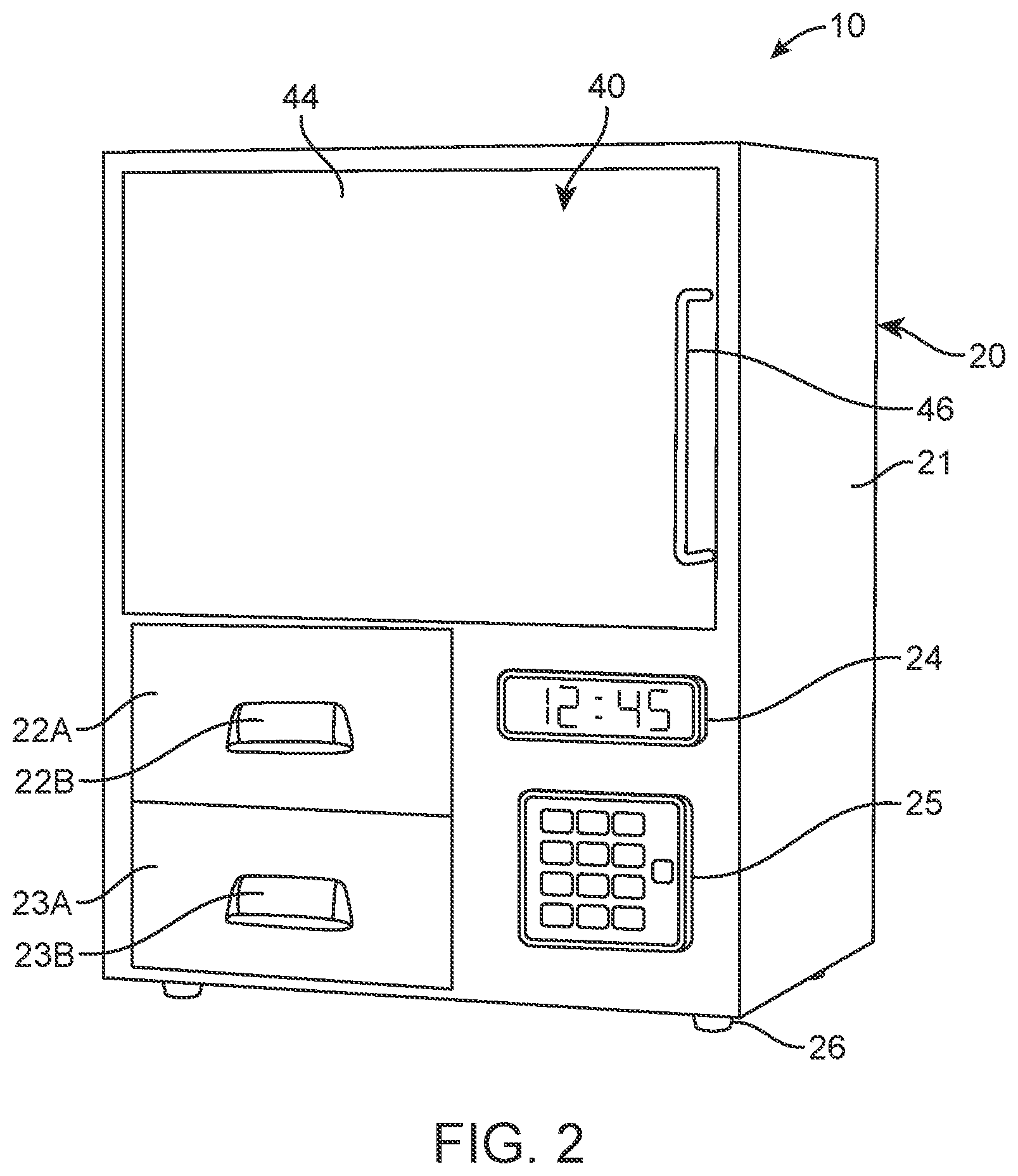 Patent US11771117 Figure 2 – Portable popcorn machine